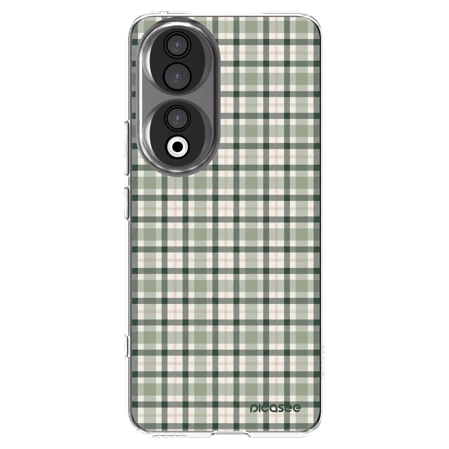 Picasee átlátszó szilikon tok az alábbi mobiltelefonokra Honor 90 5G - Sage Tartan