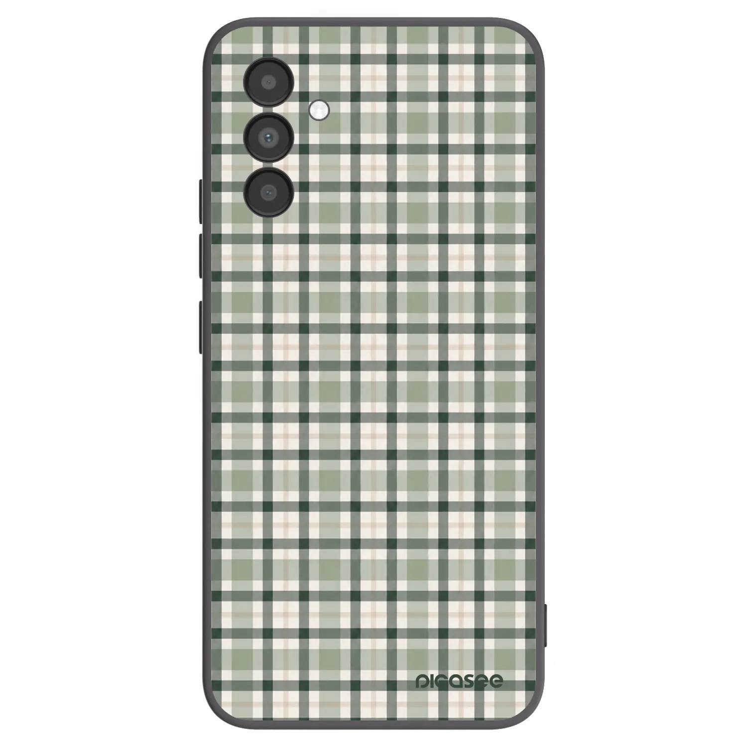 Picasee fekete szilikon tok az alábbi mobiltelefonokra Samsung Galaxy A04s A047F - Sage Tartan