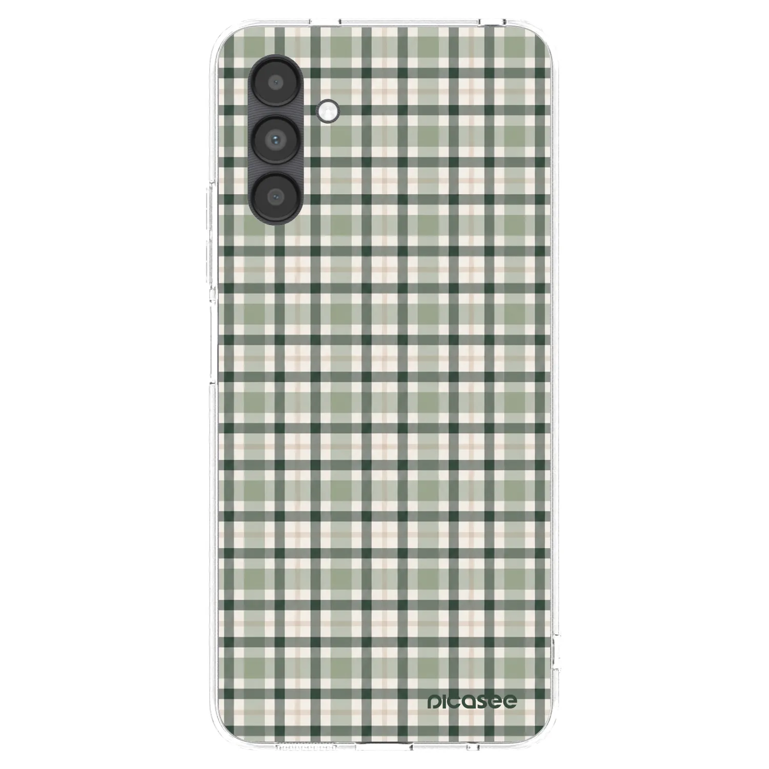 Picasee átlátszó szilikon tok az alábbi mobiltelefonokra Samsung Galaxy A04s A047F - Sage Tartan