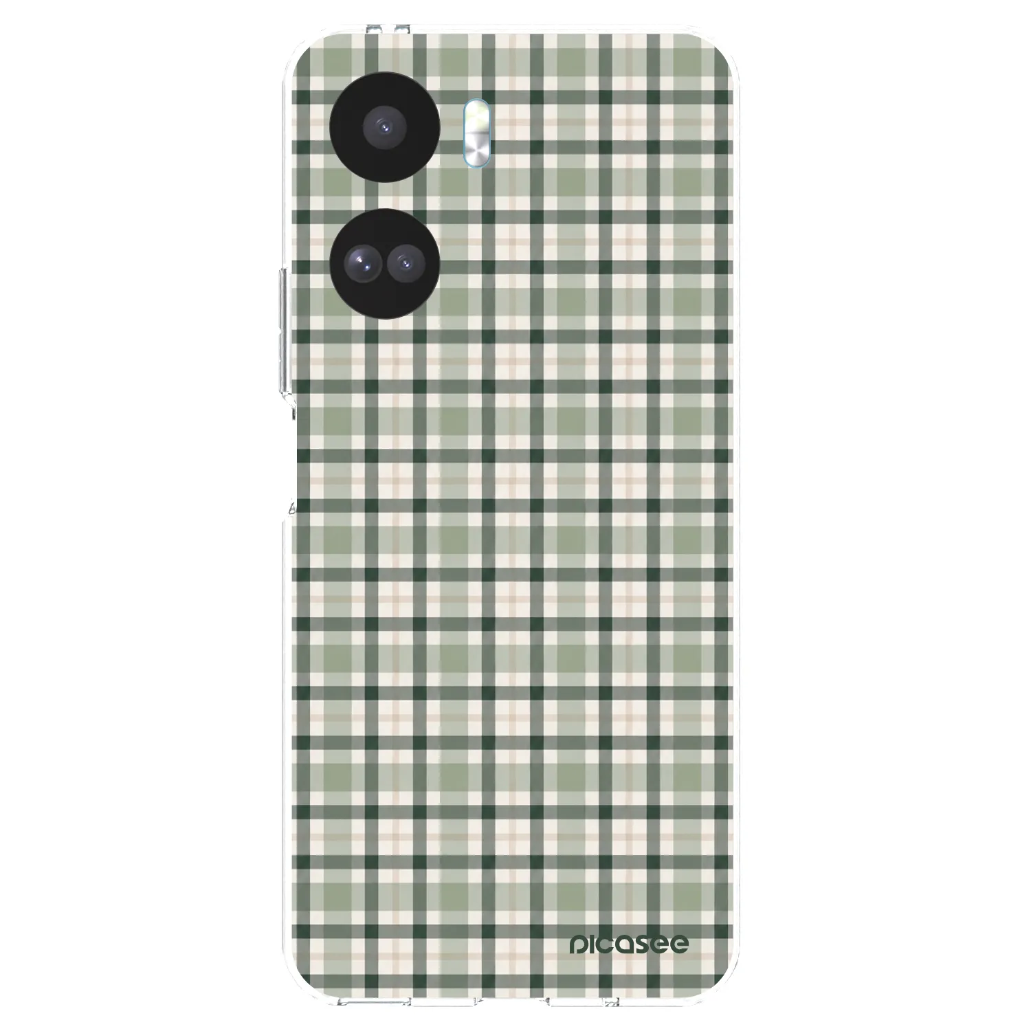 Picasee átlátszó szilikon tok az alábbi mobiltelefonokra Honor 90 Lite 5G - Sage Tartan