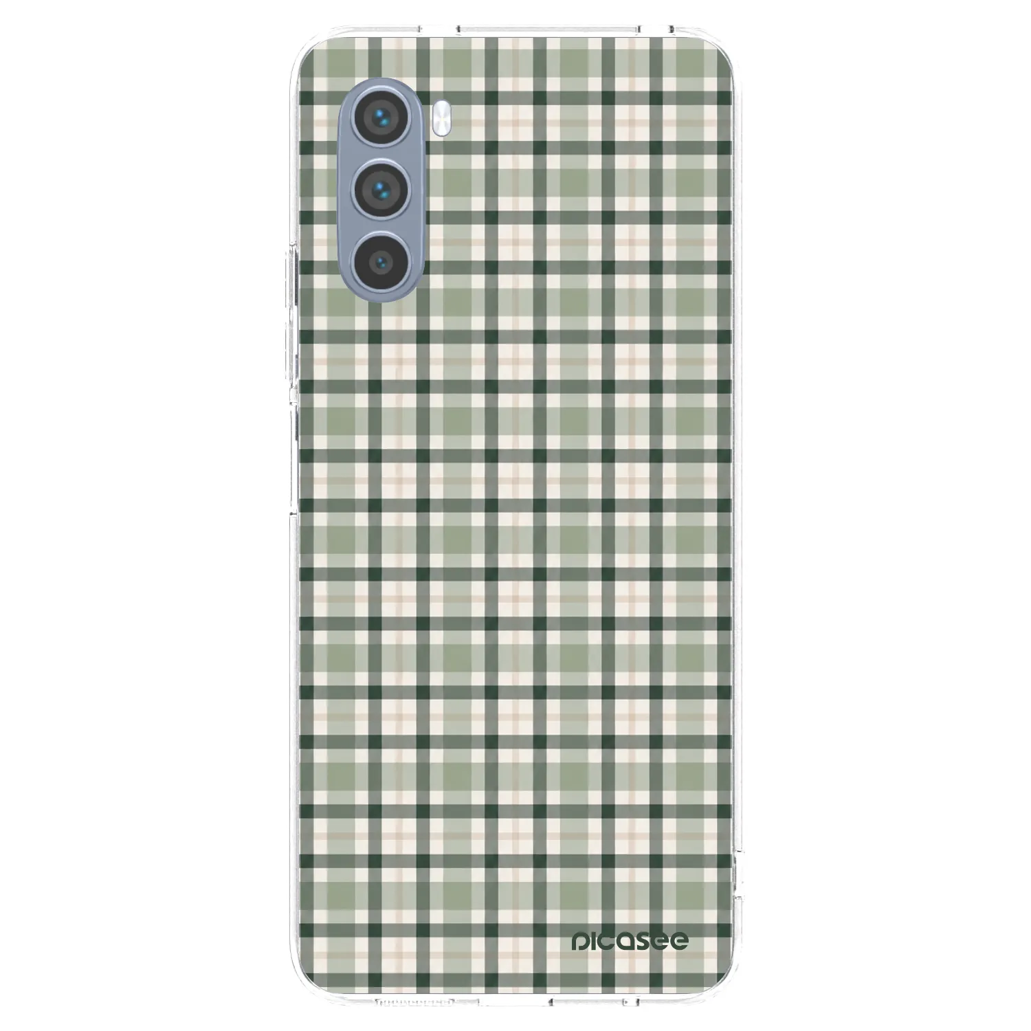 Picasee átlátszó szilikon tok az alábbi mobiltelefonokra Motorola Moto G62 - Sage Tartan