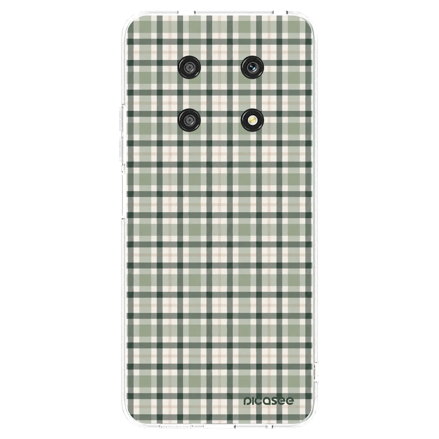 Picasee átlátszó szilikon tok az alábbi mobiltelefonokra Honor Magic4 Lite 5G - Sage Tartan