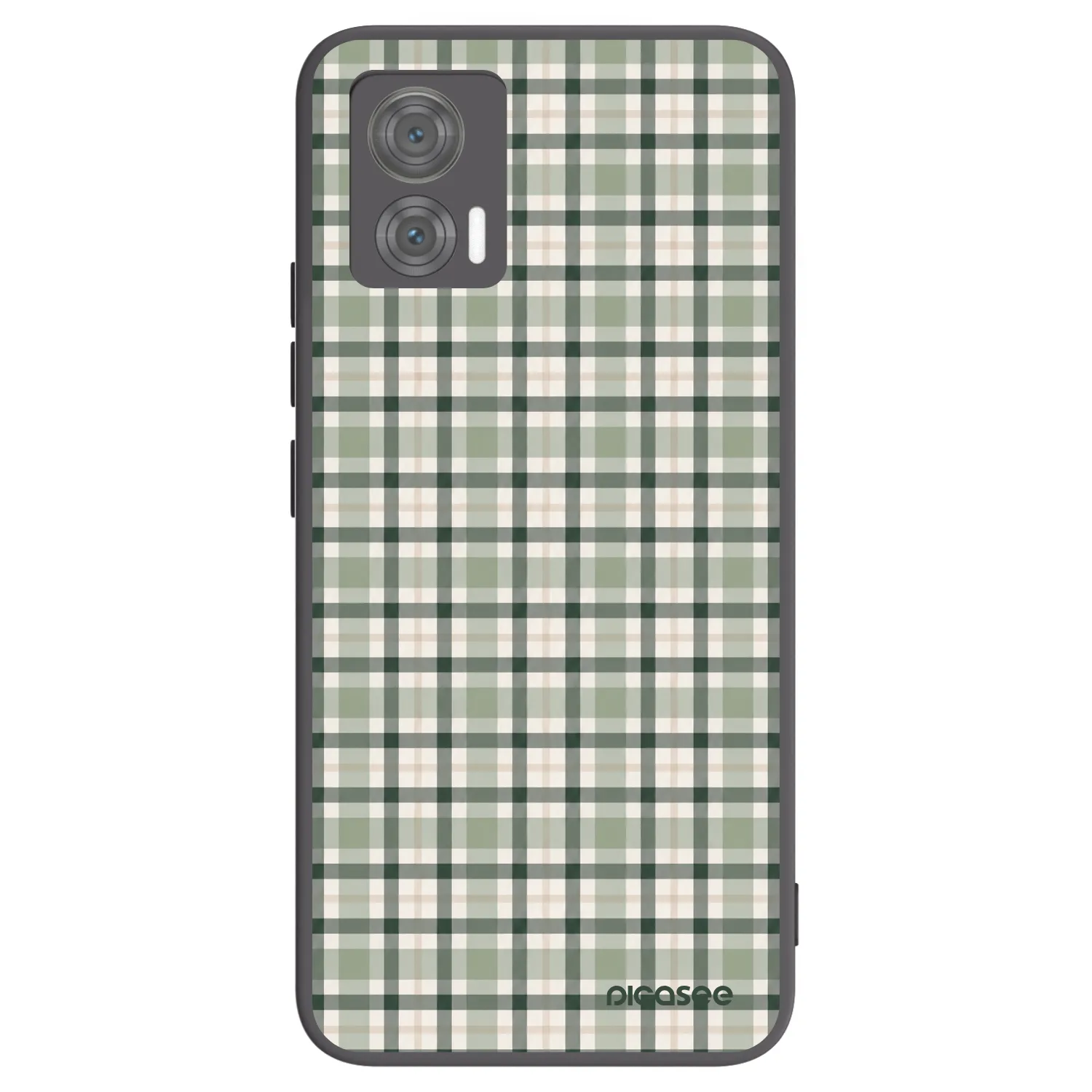 Picasee fekete szilikon tok az alábbi mobiltelefonokra Motorola Edge 30 Neo - Sage Tartan