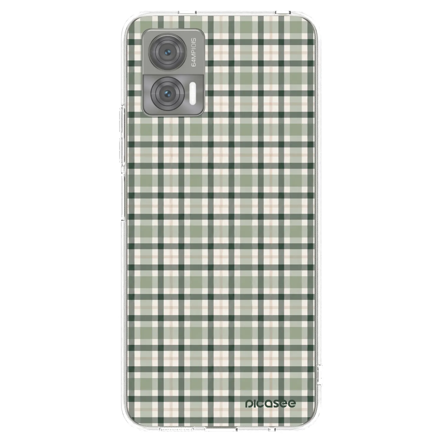 Picasee átlátszó szilikon tok az alábbi mobiltelefonokra Motorola Edge 30 Neo - Sage Tartan