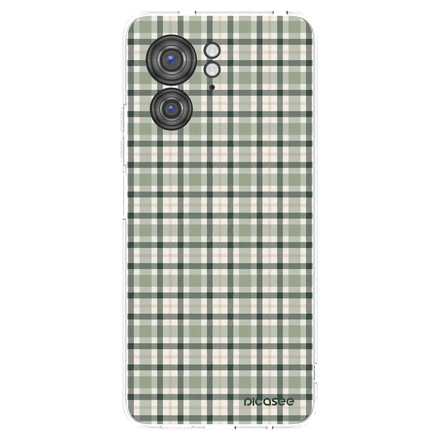 Picasee átlátszó szilikon tok az alábbi mobiltelefonokra Motorola Edge 40 - Sage Tartan