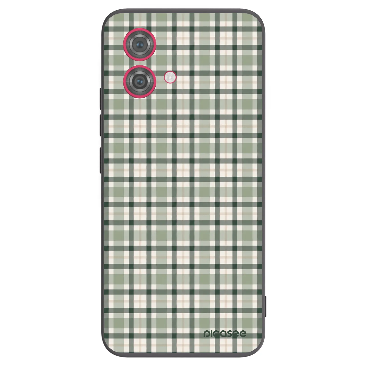 Picasee fekete szilikon tok az alábbi mobiltelefonokra Motorola Moto G84 5G - Sage Tartan