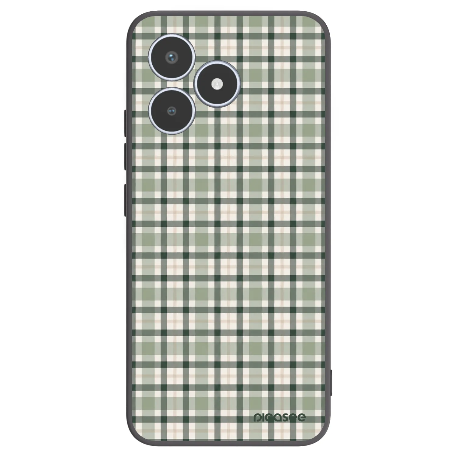 Picasee fekete szilikon tok az alábbi mobiltelefonokra Realme C53 - Sage Tartan