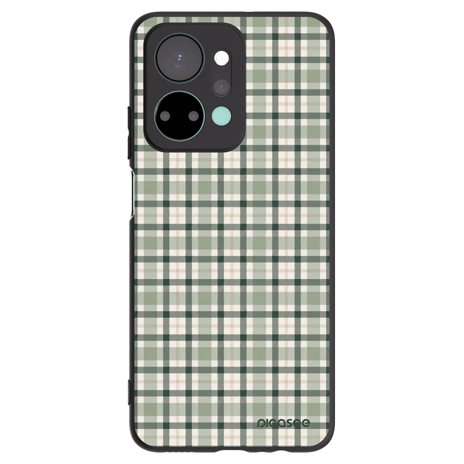 Picasee fekete szilikon tok az alábbi mobiltelefonokra Honor X7a - Sage Tartan