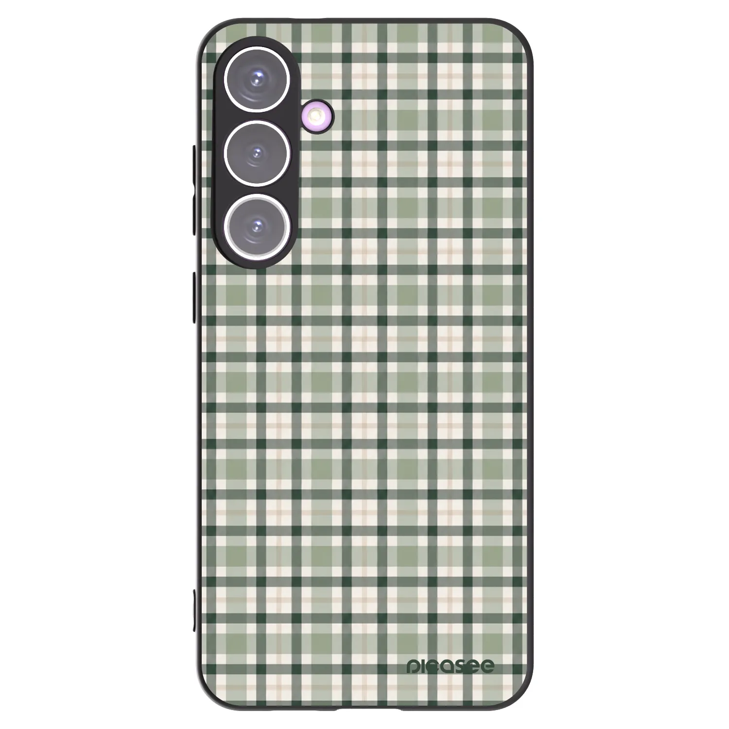Picasee fekete szilikon tok az alábbi mobiltelefonokra Samsung Galaxy S24+ S926B 5G - Sage Tartan