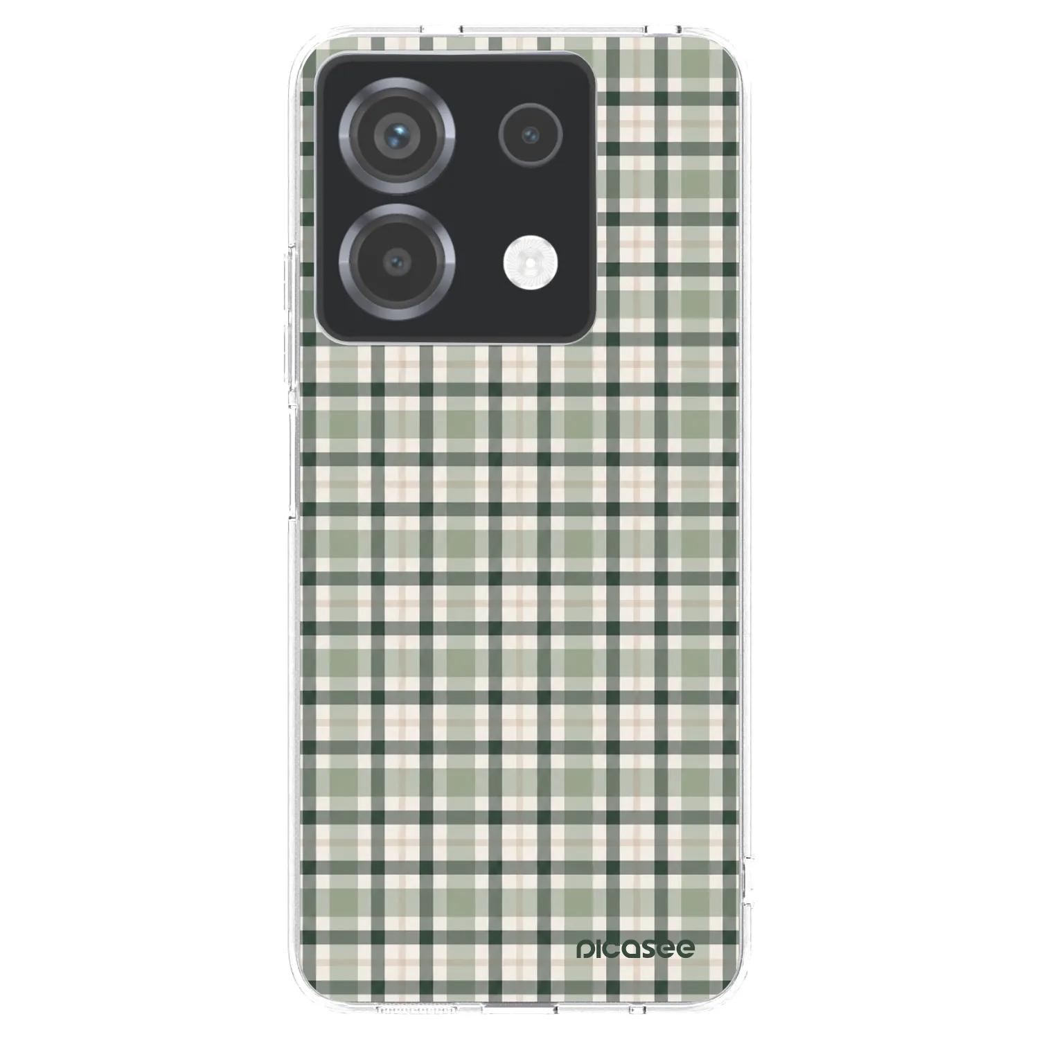 Picasee átlátszó szilikon tok az alábbi mobiltelefonokra Xiaomi Poco X6 - Sage Tartan