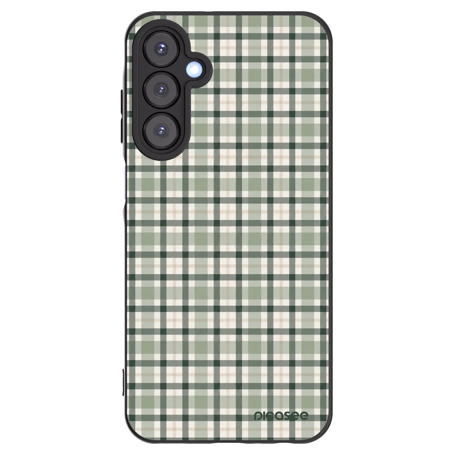 Picasee fekete szilikon tok az alábbi mobiltelefonokra Samsung Galaxy A25 A256B 5G - Sage Tartan