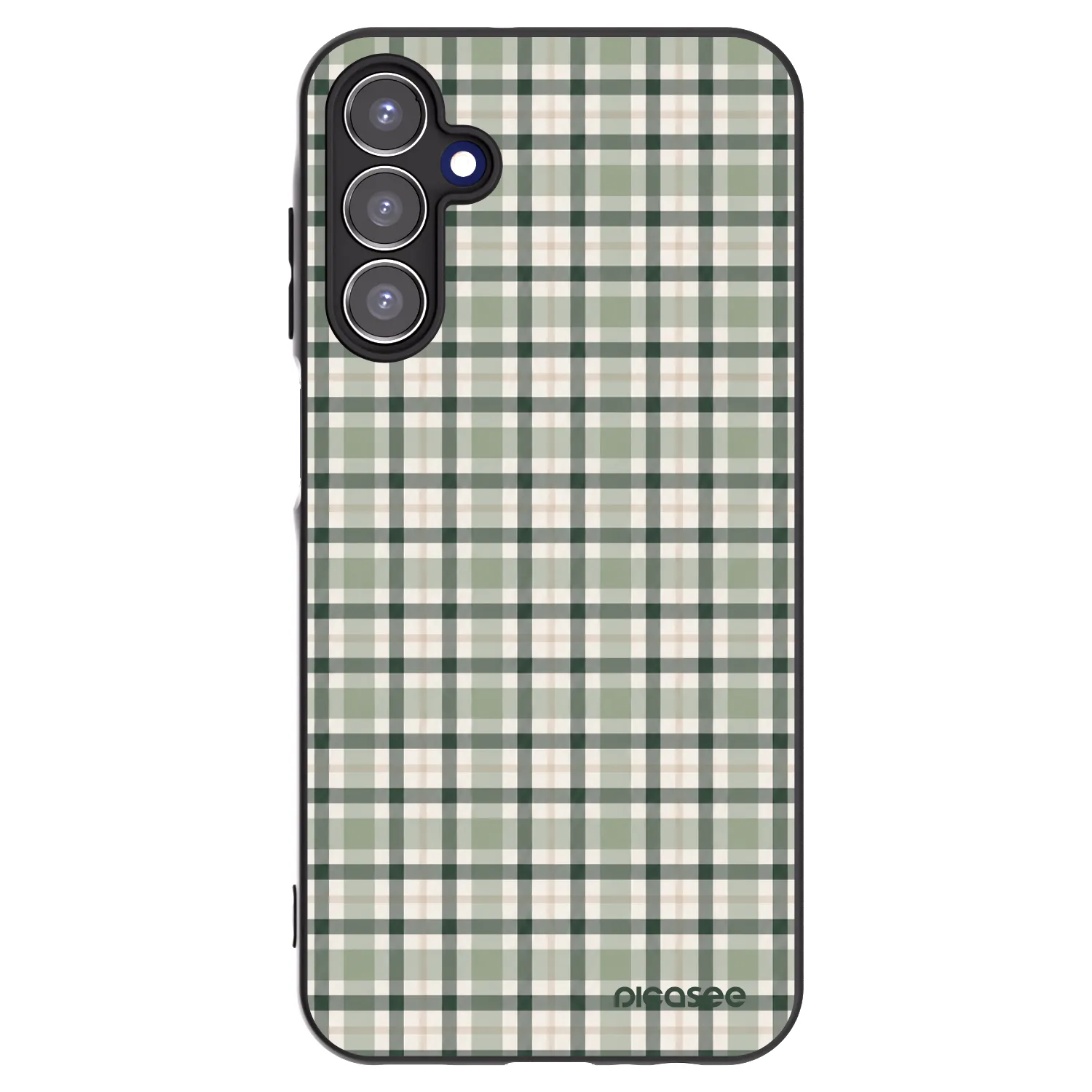Picasee fekete szilikon tok az alábbi mobiltelefonokra Samsung Galaxy A15 A155F 4G - Sage Tartan