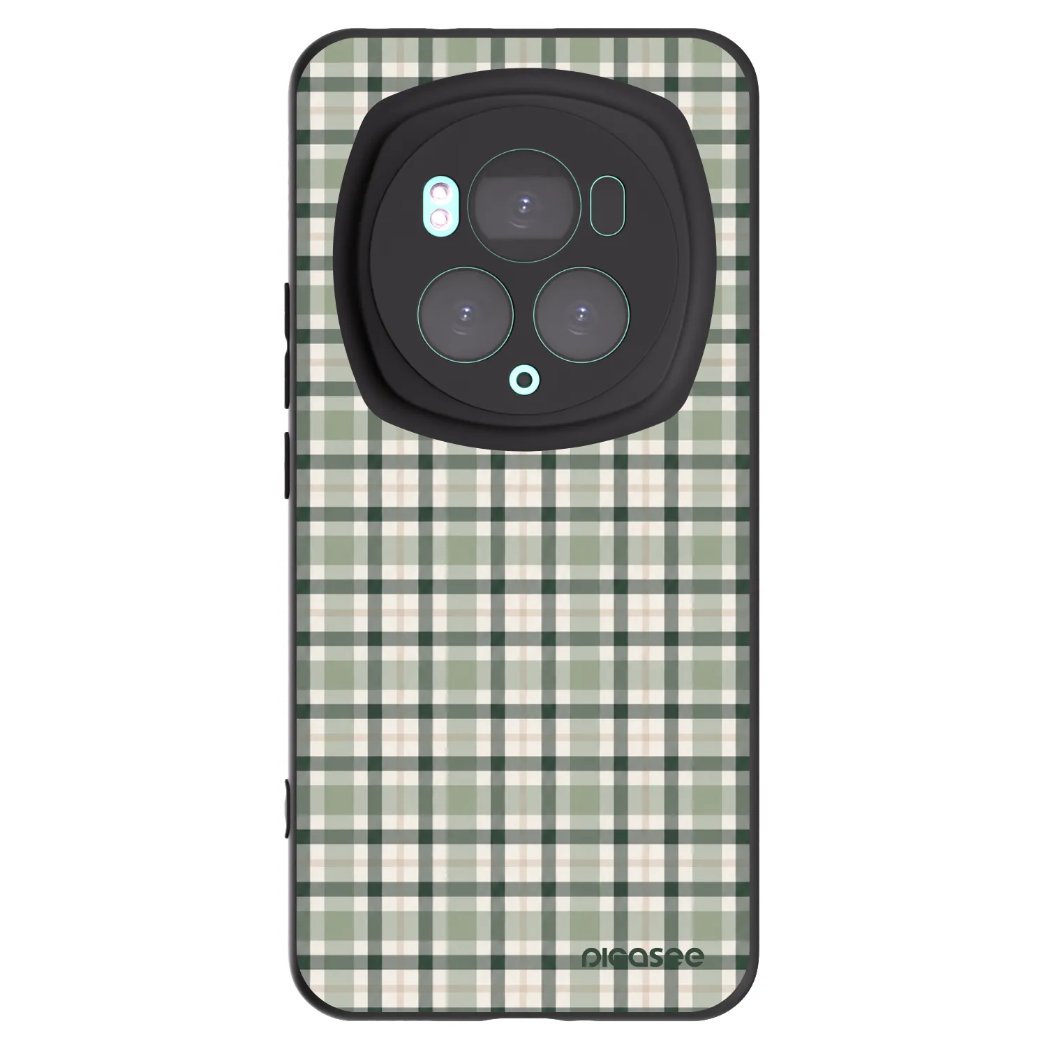 Picasee fekete szilikon tok az alábbi mobiltelefonokra Honor Magic6 Pro - Sage Tartan