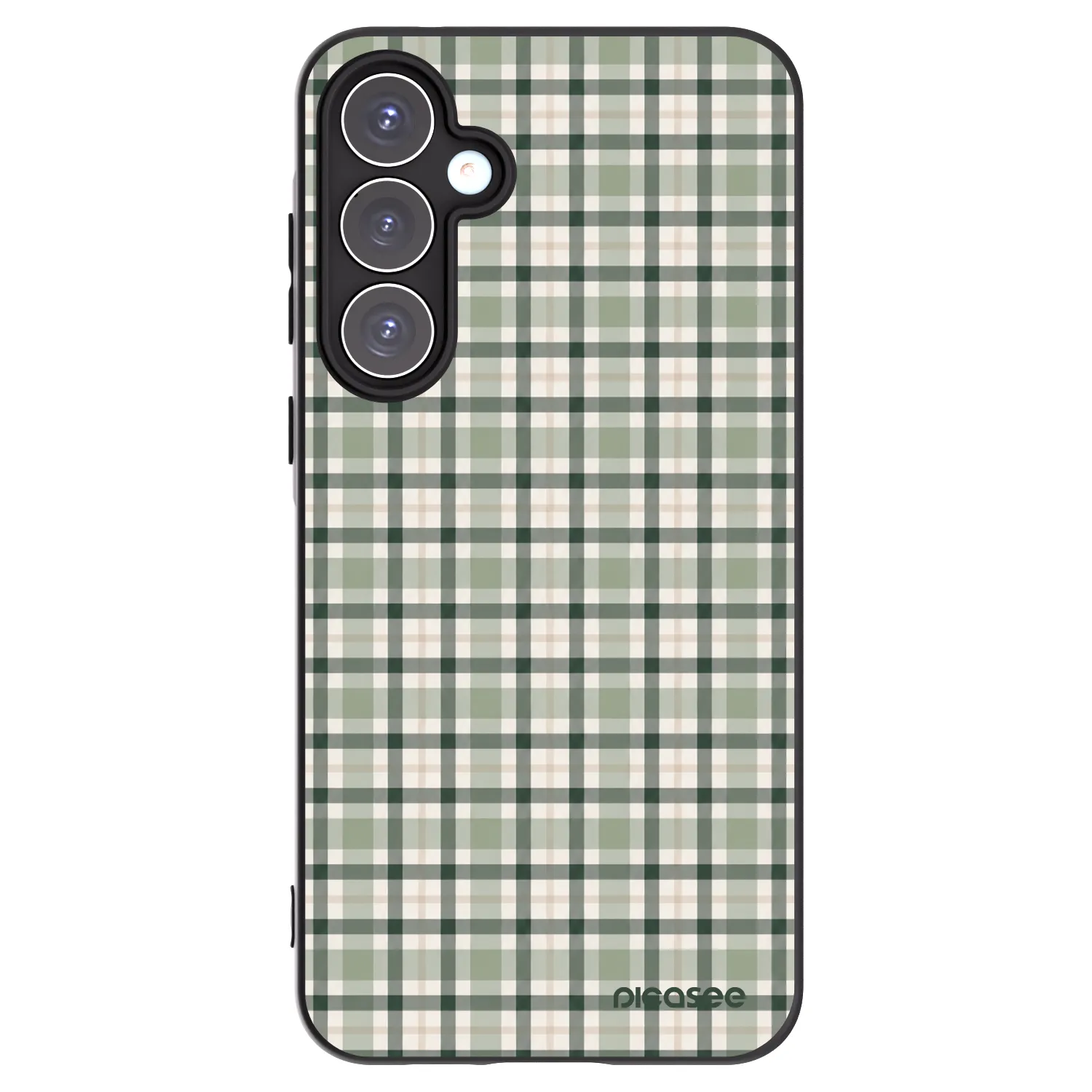 Picasee fekete szilikon tok az alábbi mobiltelefonokra Samsung Galaxy A55 5G A556B - Sage Tartan