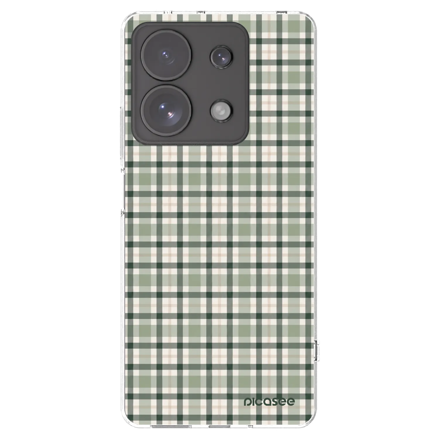 Picasee átlátszó szilikon tok az alábbi mobiltelefonokra Xiaomi Redmi Note 13 Pro 4G - Sage Tartan