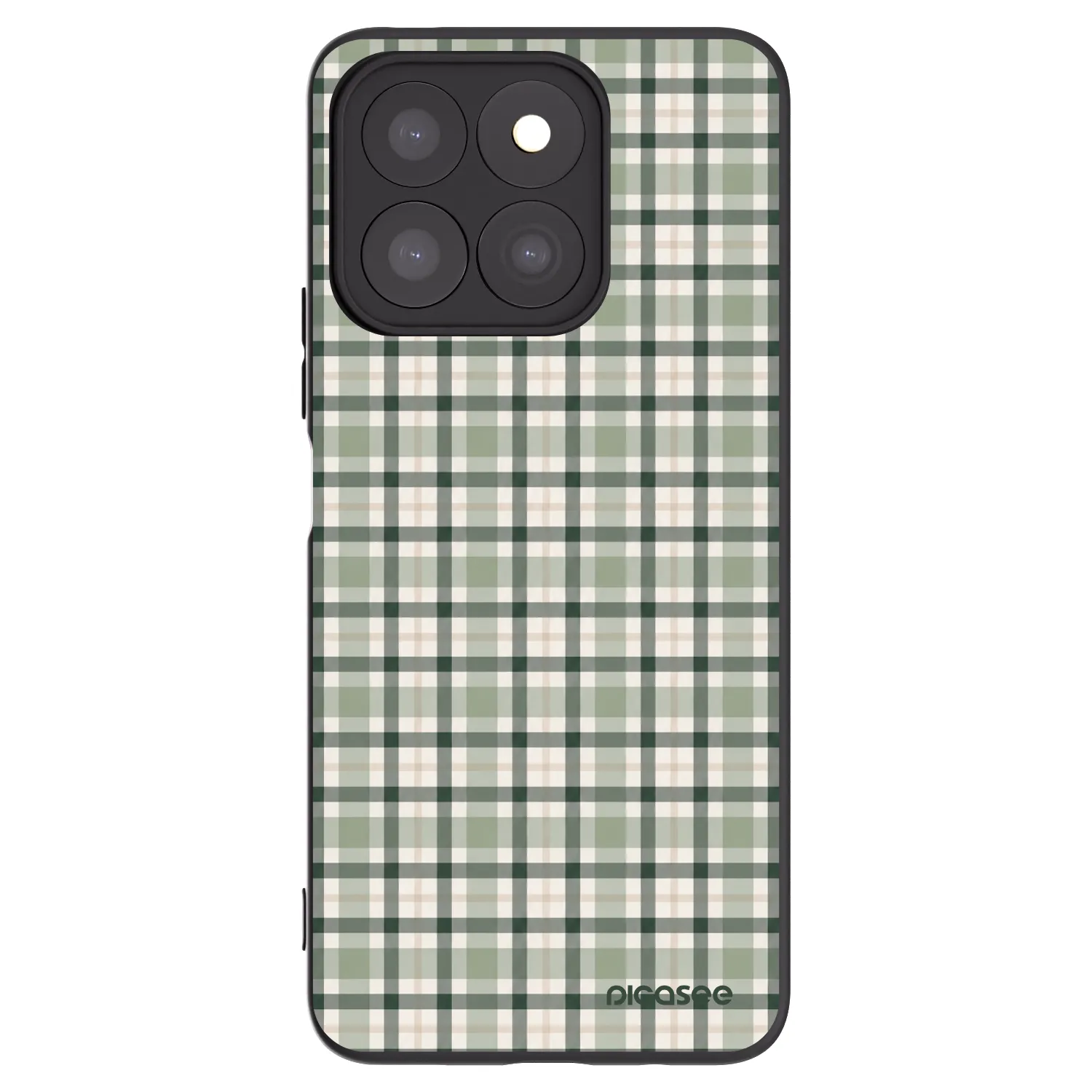Picasee fekete szilikon tok az alábbi mobiltelefonokra Honor X8b - Sage Tartan