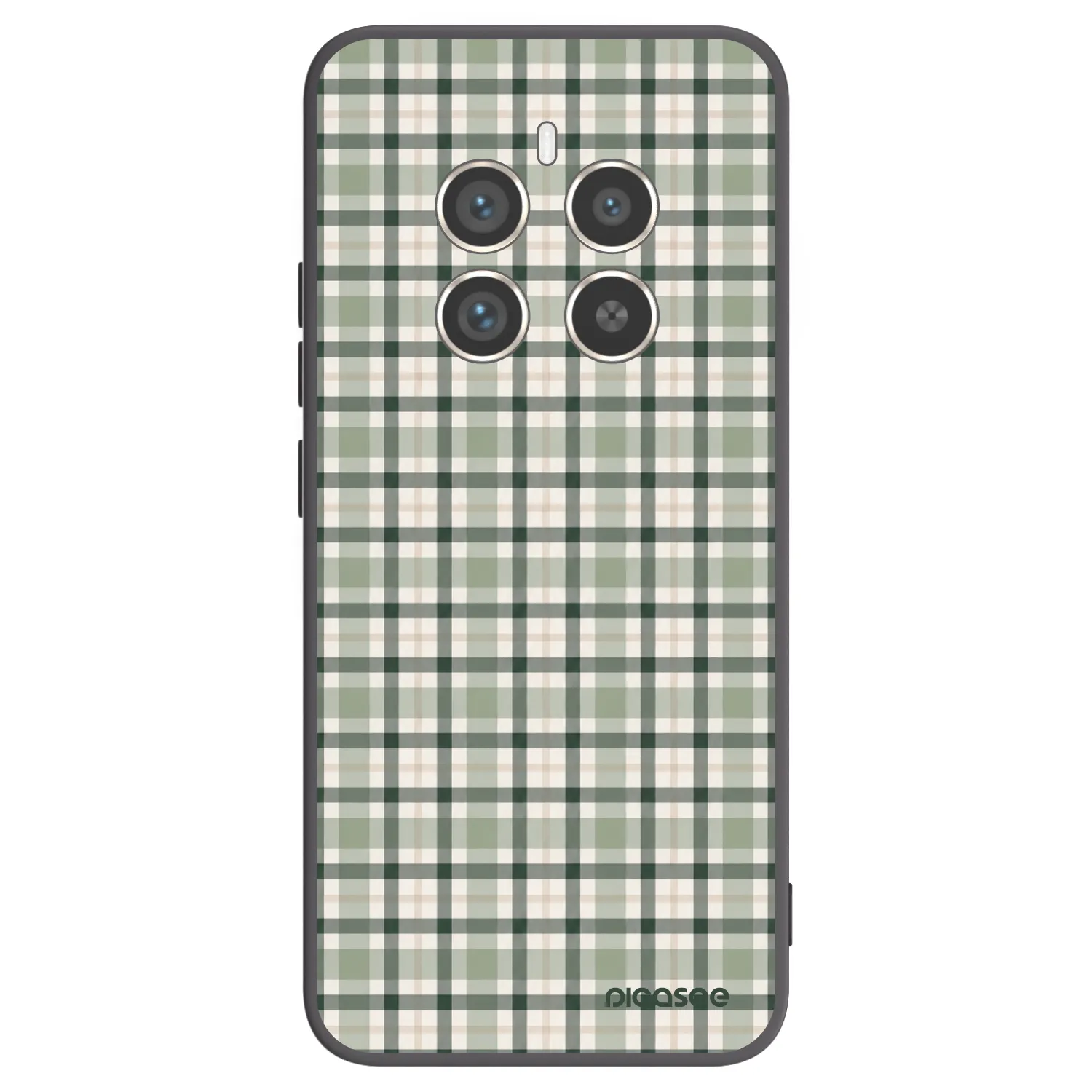 Picasee fekete szilikon tok az alábbi mobiltelefonokra Realme 12 Pro 5G - Sage Tartan