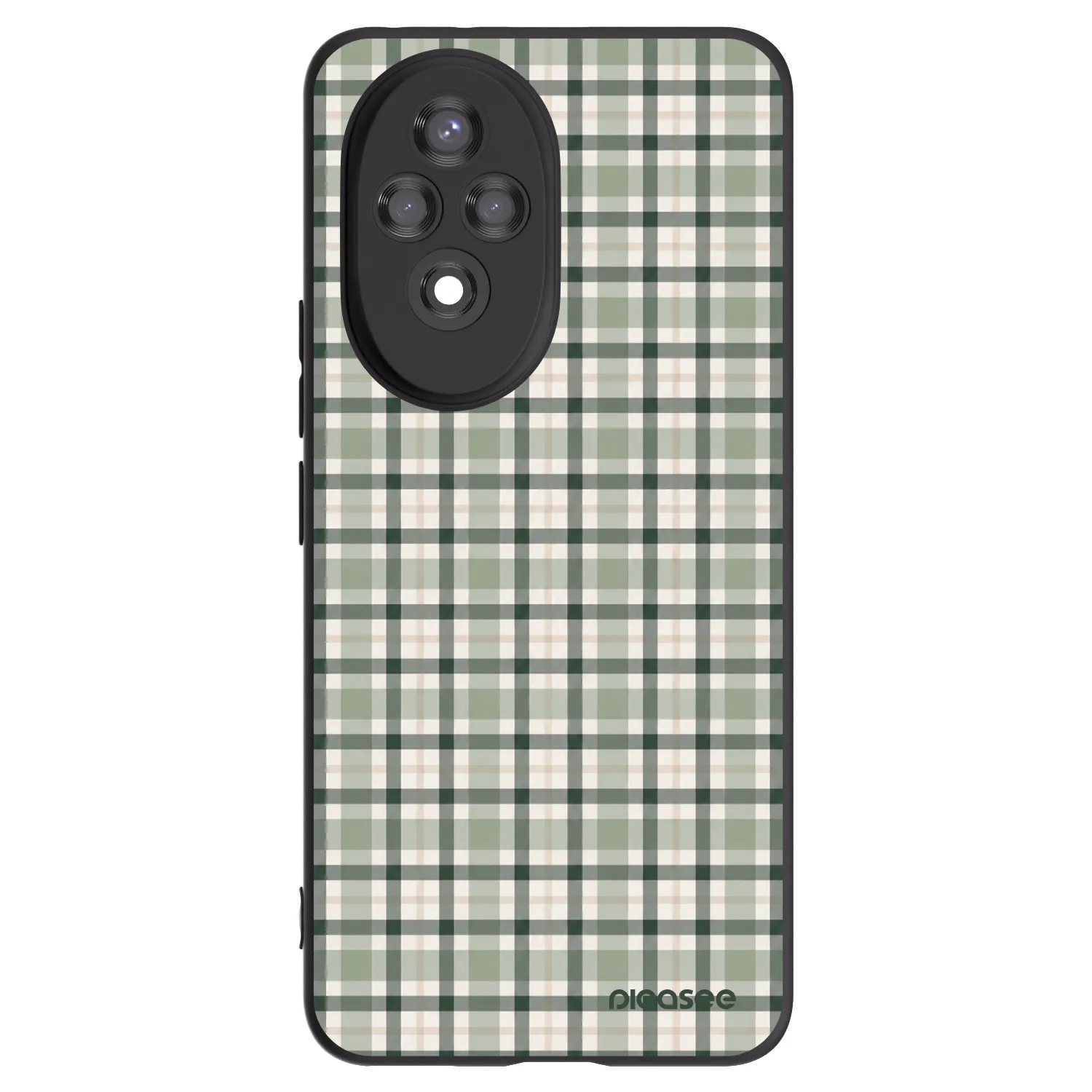 Picasee fekete szilikon tok az alábbi mobiltelefonokra Honor 200 Pro 5G - Sage Tartan