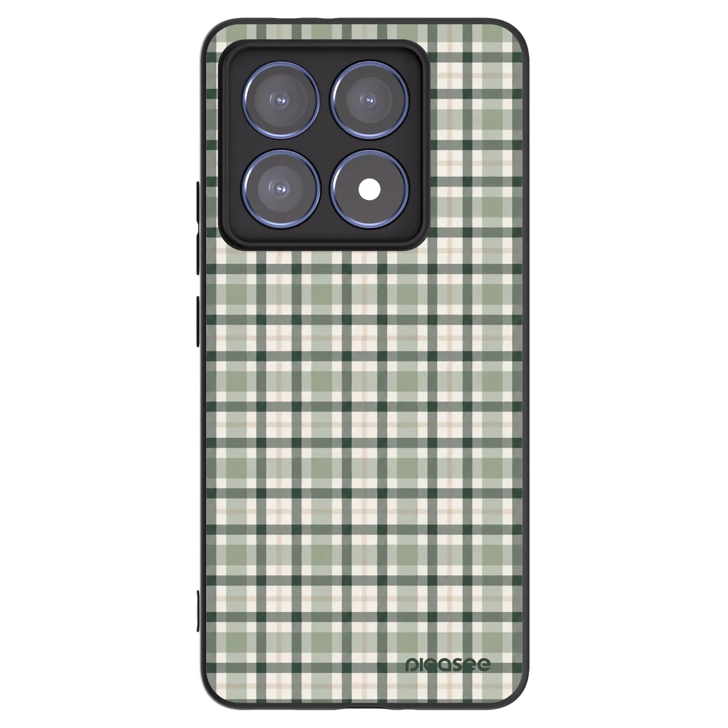 Picasee fekete szilikon tok az alábbi mobiltelefonokra Xiaomi 14T Pro - Sage Tartan