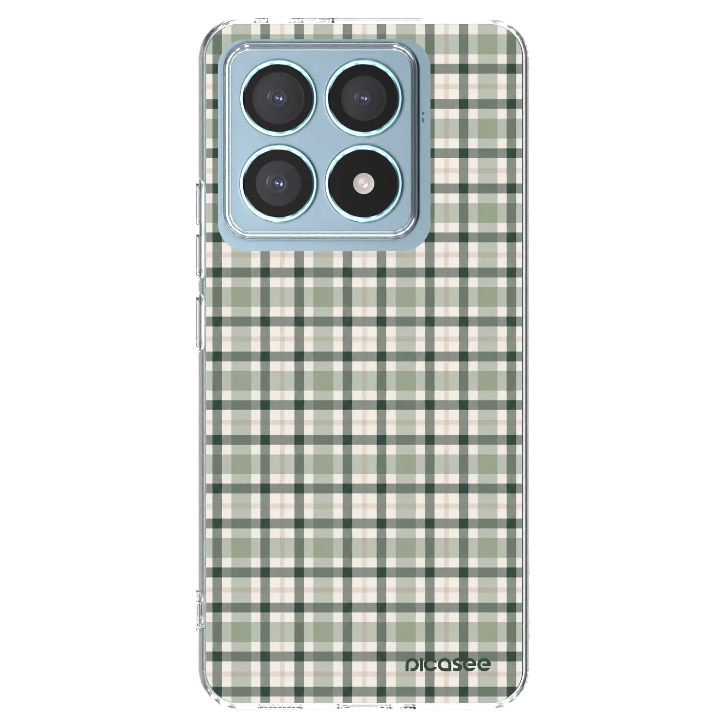 Picasee átlátszó szilikon tok az alábbi mobiltelefonokra Xiaomi 14T Pro - Sage Tartan