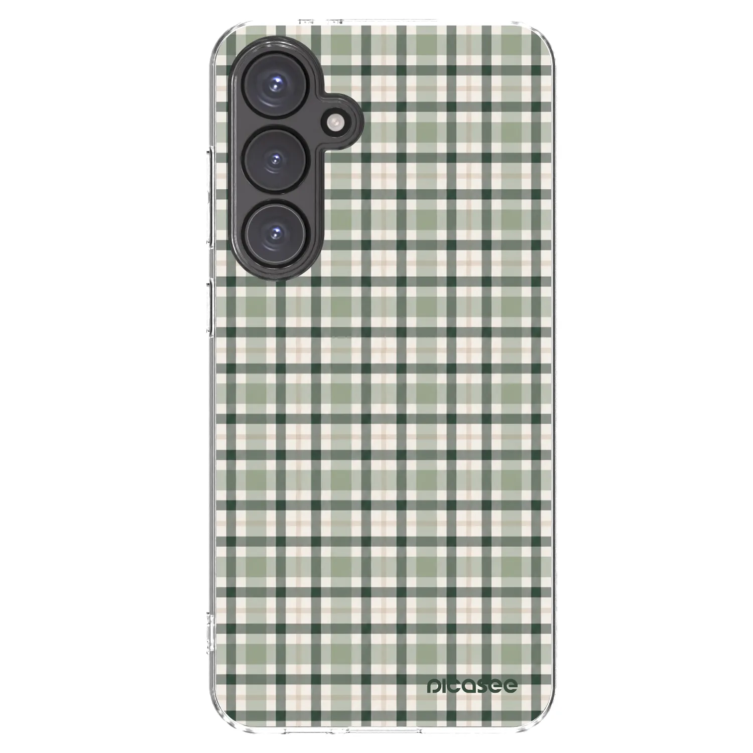 Picasee átlátszó szilikon tok az alábbi mobiltelefonokra Samsung Galaxy S24 FE S721B - Sage Tartan