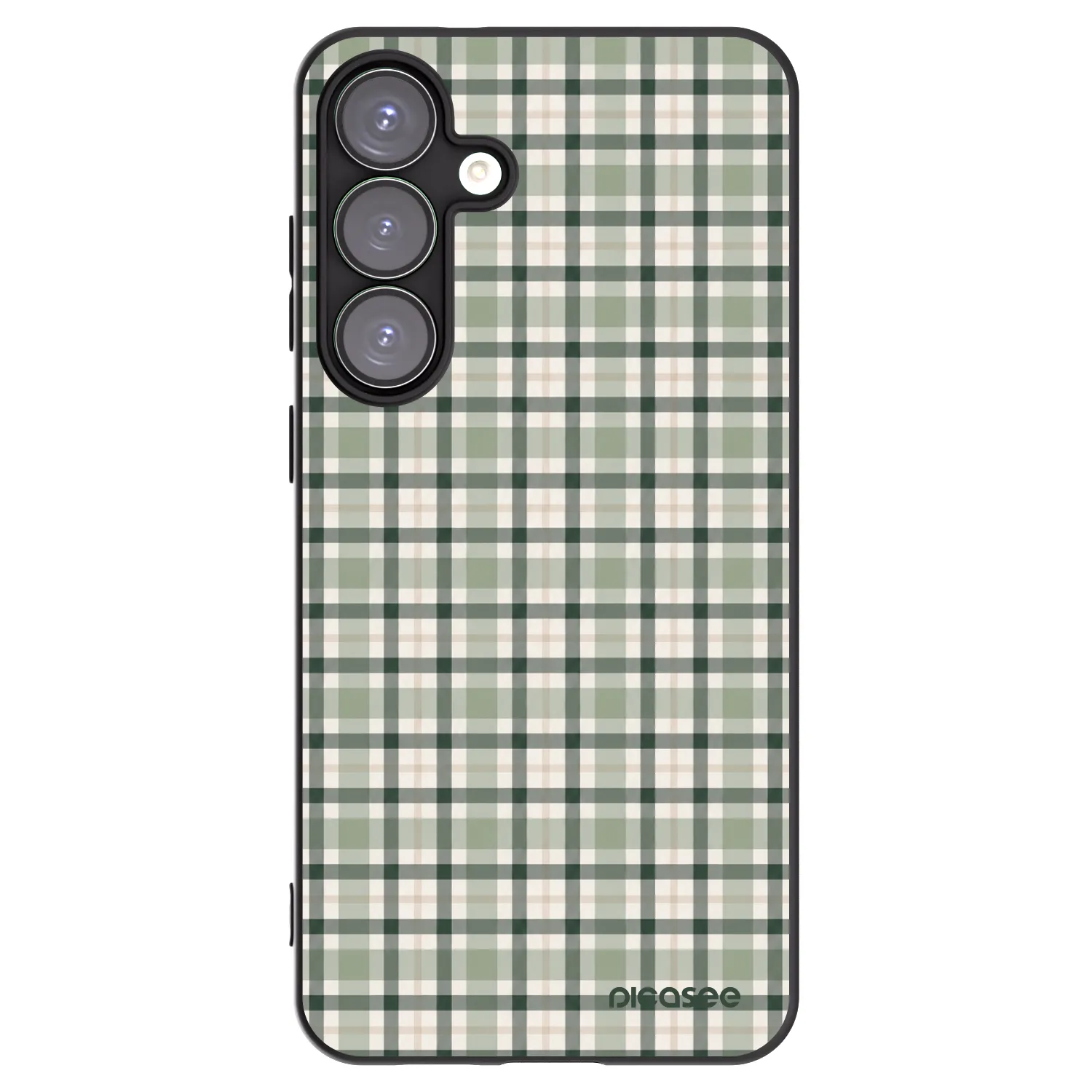 Picasee fekete szilikon tok az alábbi mobiltelefonokra Samsung Galaxy S25+ 5G - Sage Tartan