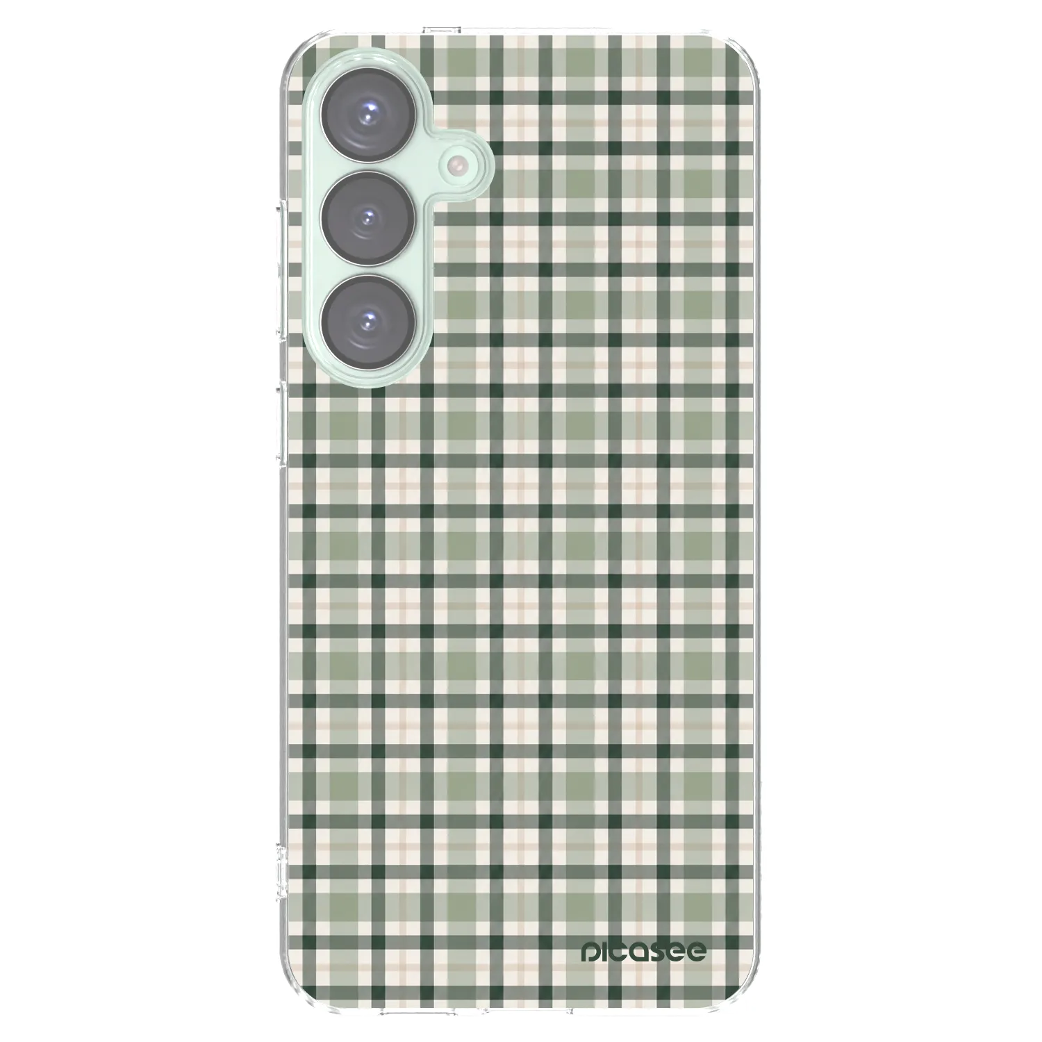 Picasee átlátszó szilikon tok az alábbi mobiltelefonokra Samsung Galaxy S25+ 5G - Sage Tartan