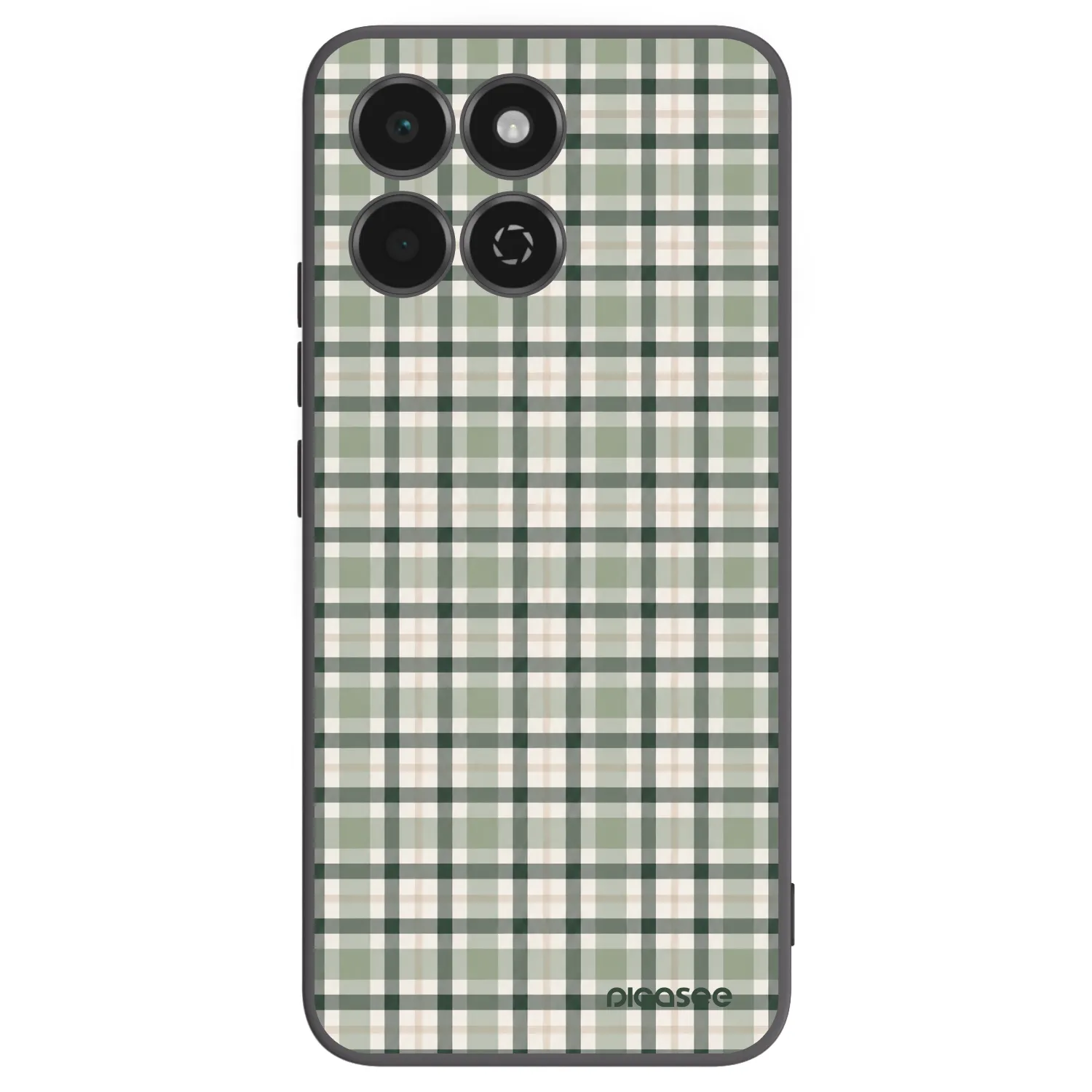 Picasee fekete szilikon tok az alábbi mobiltelefonokra Honor 200 Smart 5G - Sage Tartan