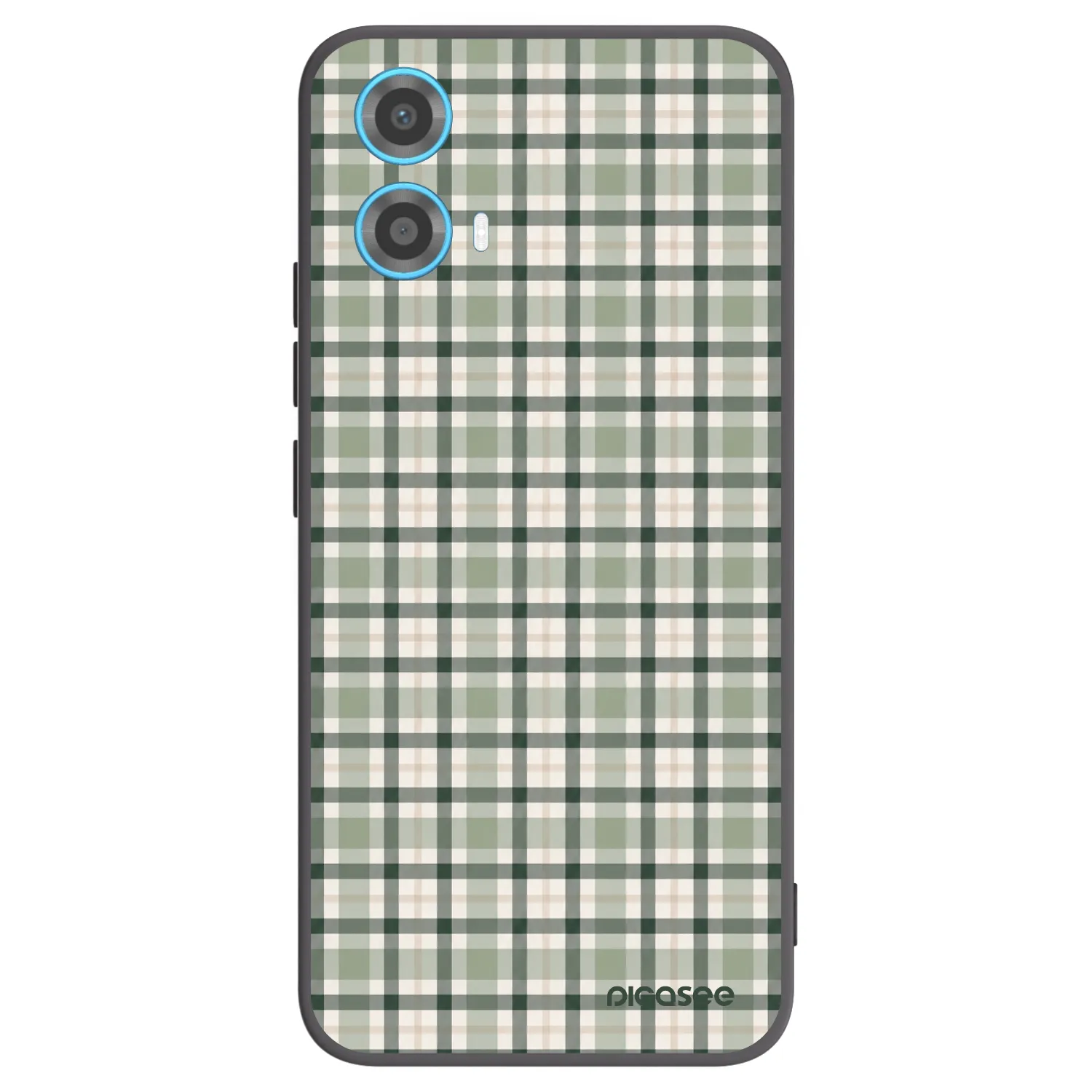Picasee fekete szilikon tok az alábbi mobiltelefonokra Motorola Moto G34 5G - Sage Tartan