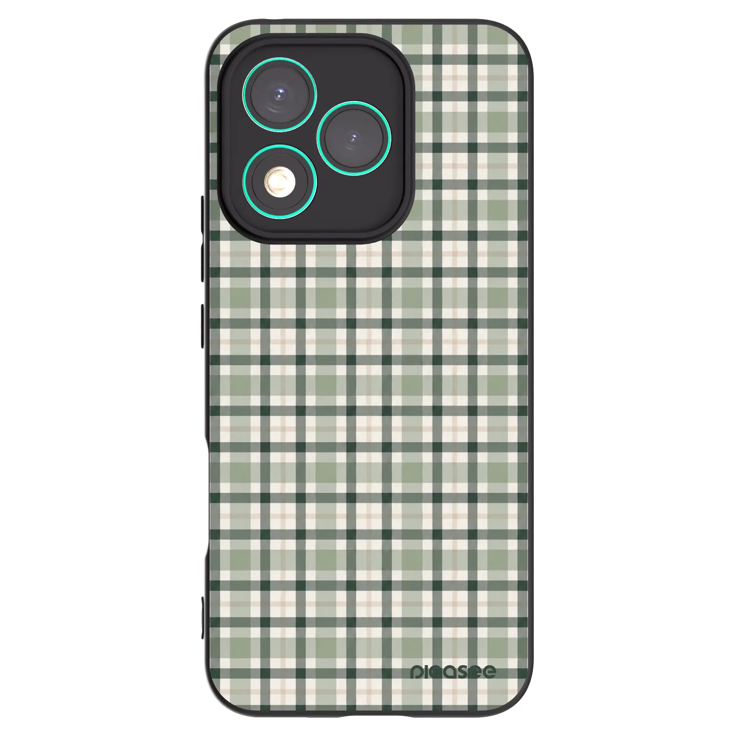Picasee fekete szilikon tok az alábbi mobiltelefonokra Honor 400 Lite 5G - Sage Tartan