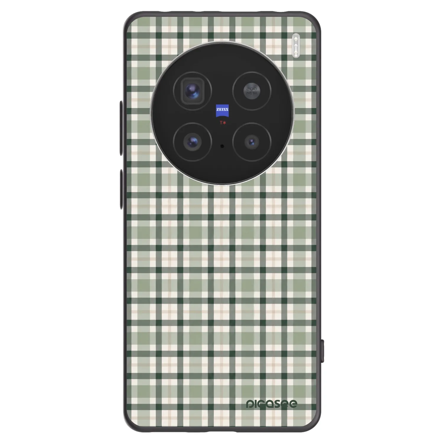 Picasee fekete szilikon tok az alábbi mobiltelefonokra Vivo X200 Pro - Sage Tartan