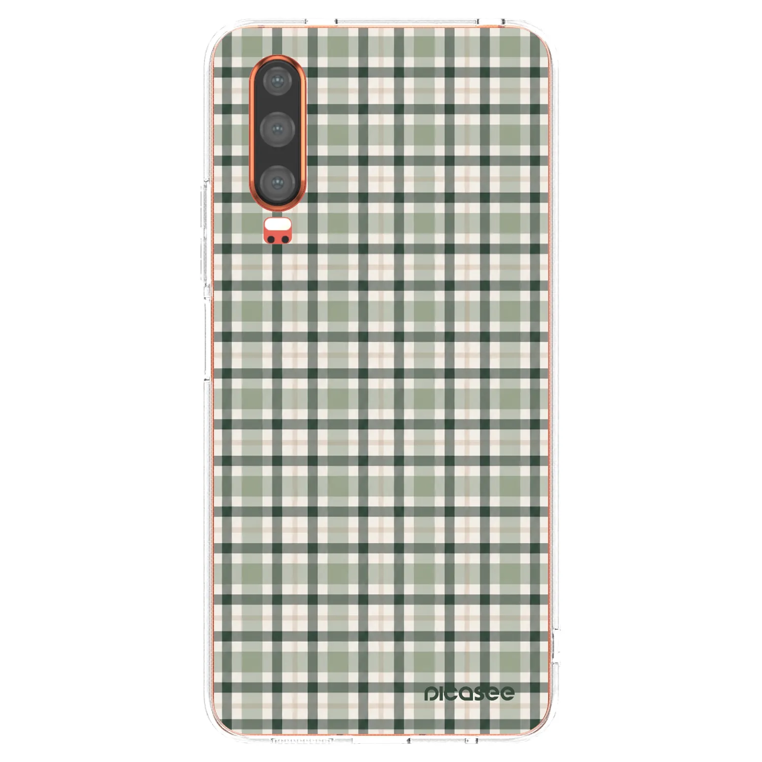 Picasee átlátszó szilikon tok az alábbi mobiltelefonokra Huawei P30 - Sage Tartan