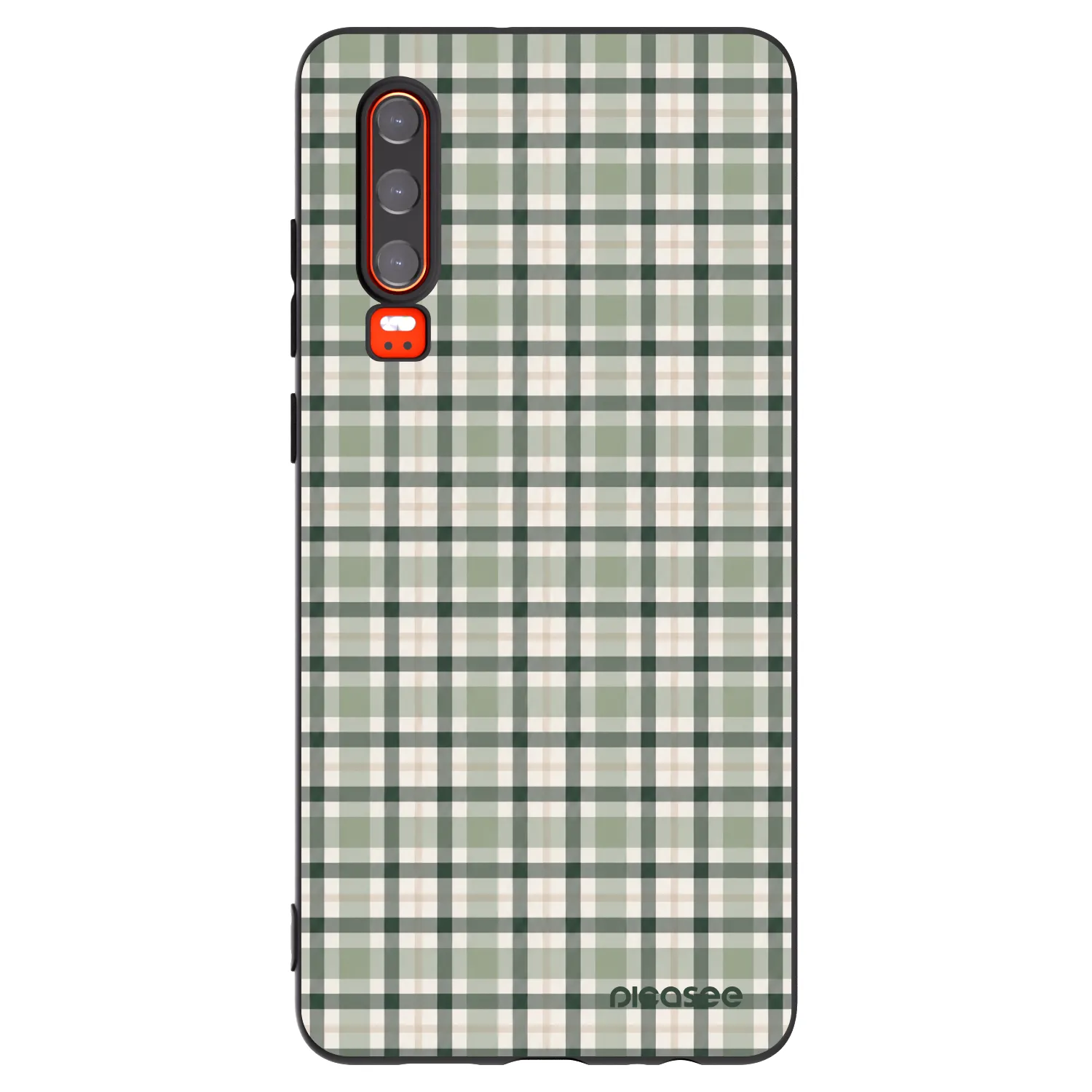 Picasee fekete szilikon tok az alábbi mobiltelefonokra Huawei P30 - Sage Tartan