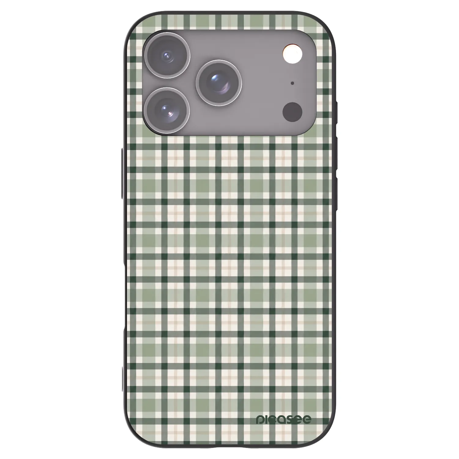 Picasee fekete szilikon tok az alábbi mobiltelefonokra Apple iPhone 17 Pro - Sage Tartan