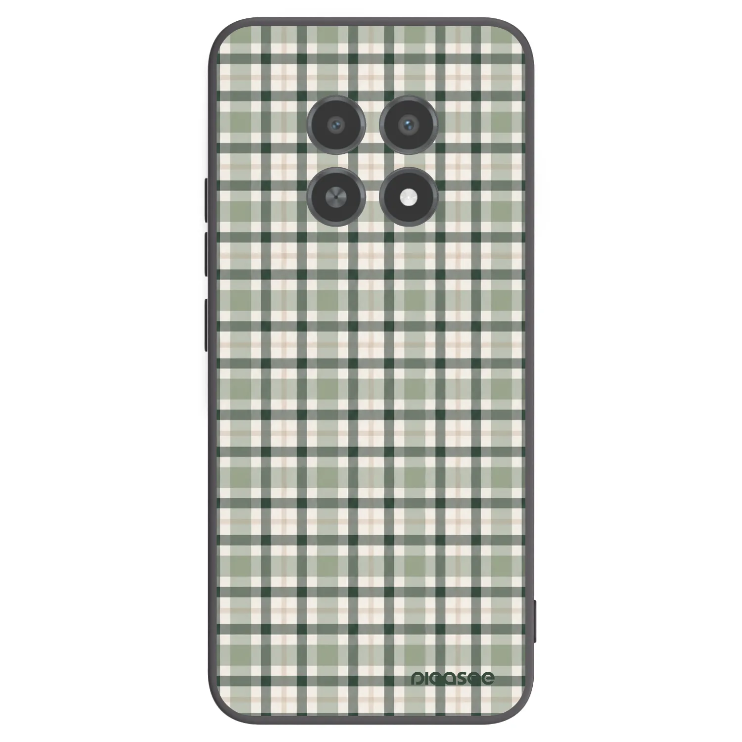 Picasee fekete szilikon tok az alábbi mobiltelefonokra Realme 12X - Sage Tartan