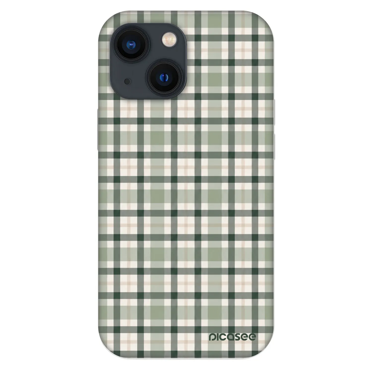 Picasee Fashion Case Apple iPhone 13 mini - Sage Tartan