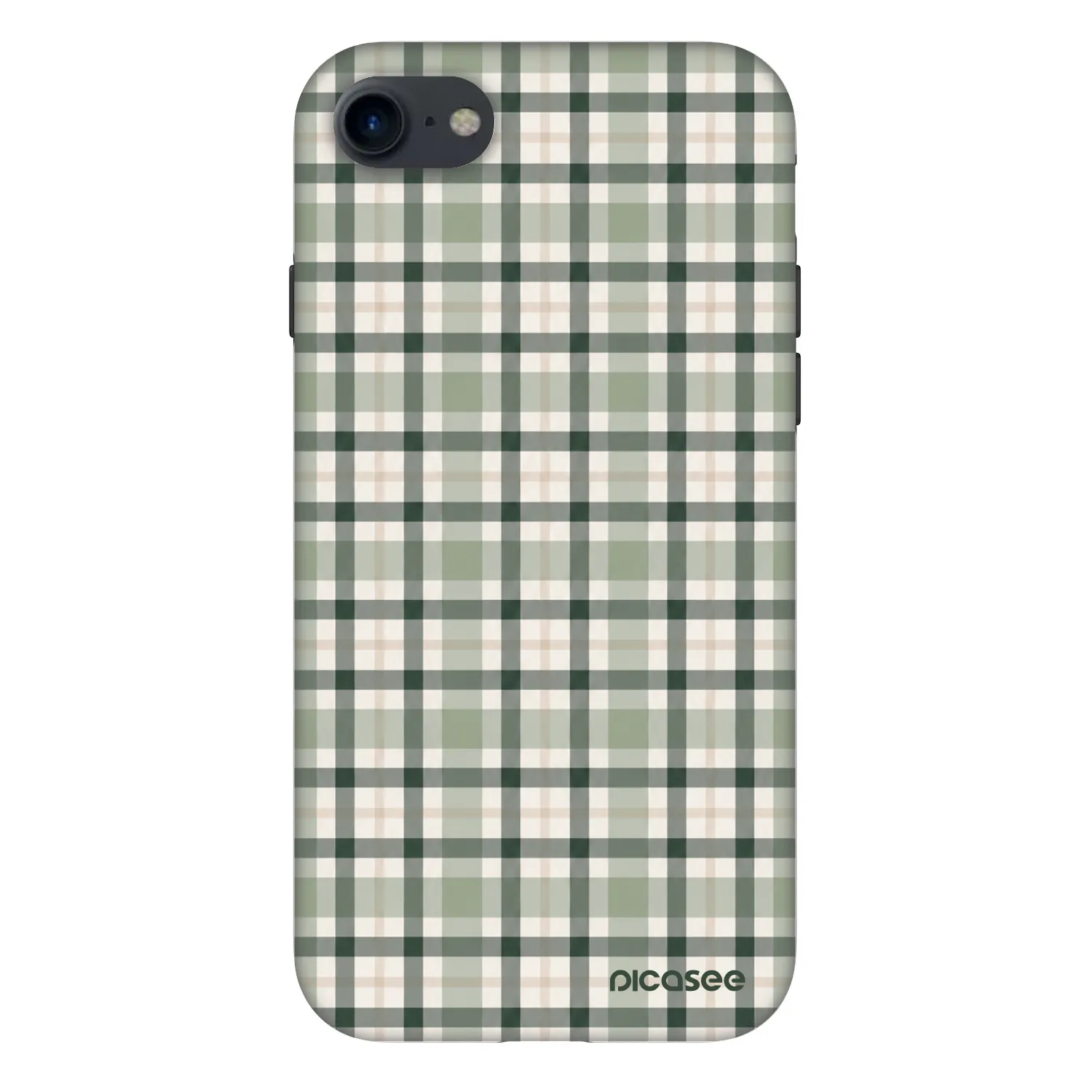 Picasee Fashion Case Apple iPhone 7 - Sage Tartan