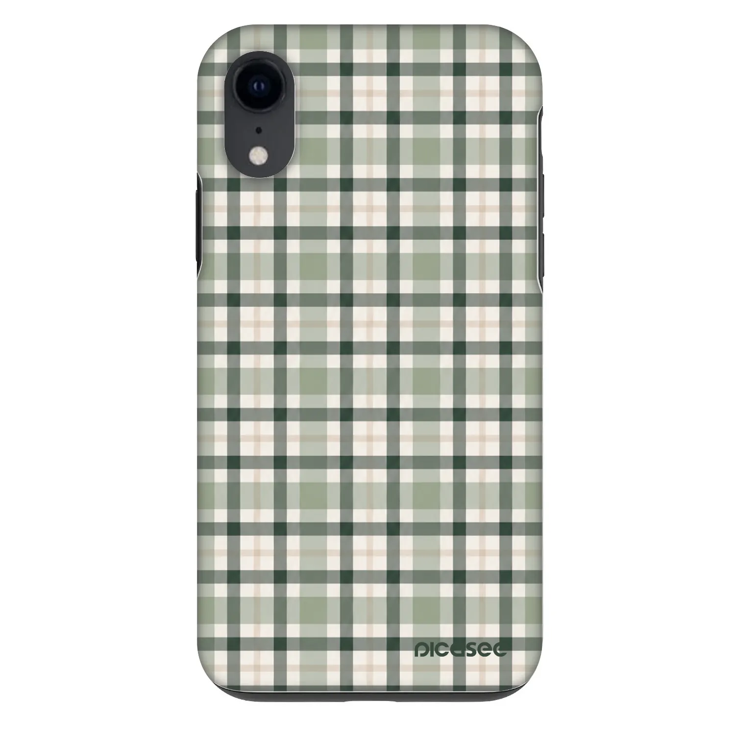 Picasee Fashion Case Apple iPhone XR - Sage Tartan