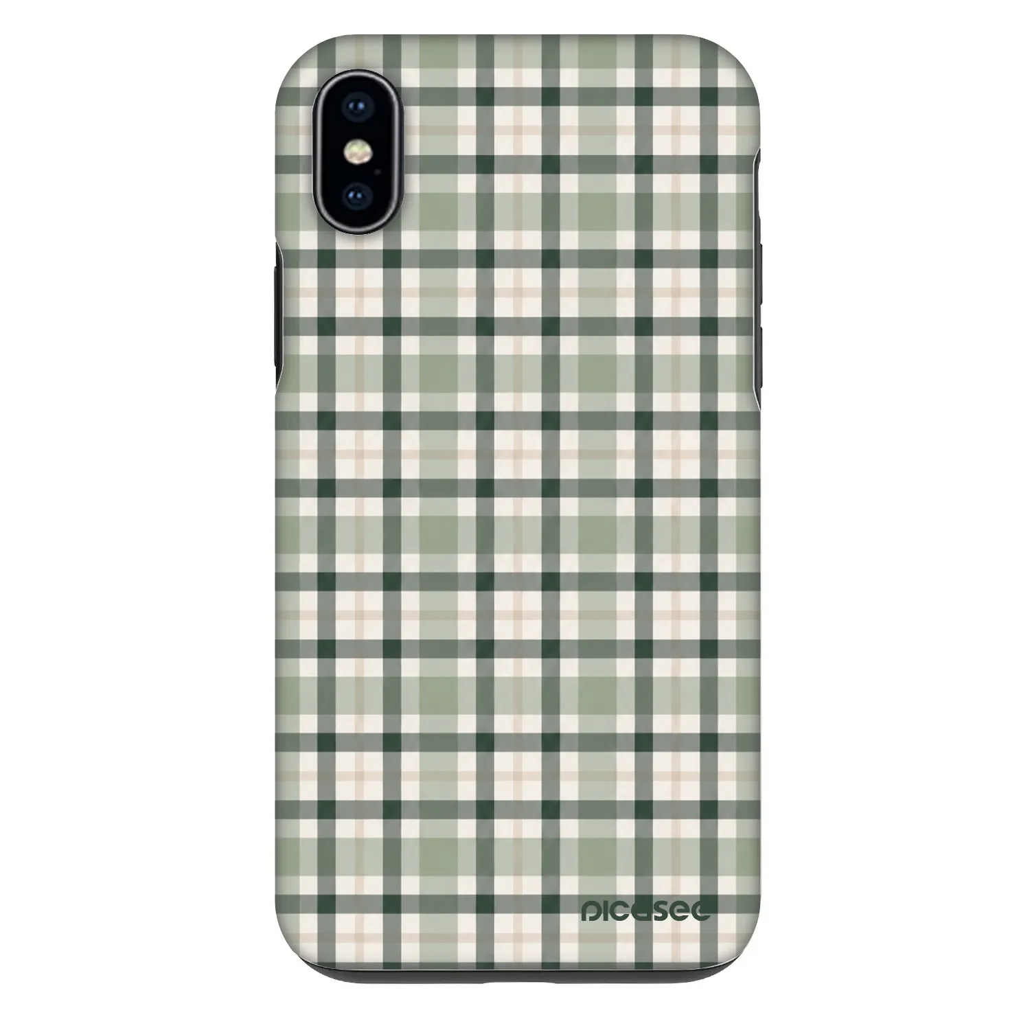 Picasee Fashion Case Apple iPhone XS Max - Sage Tartan
