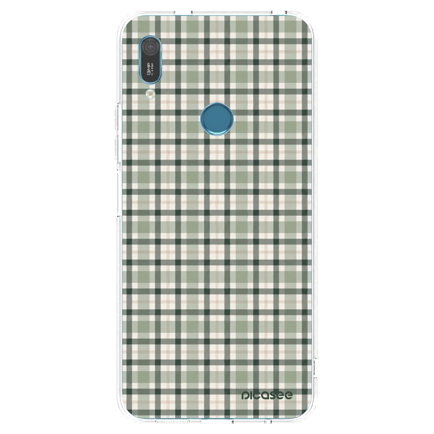 Picasee átlátszó szilikon tok az alábbi mobiltelefonokra Huawei Y6 2019 - Sage Tartan