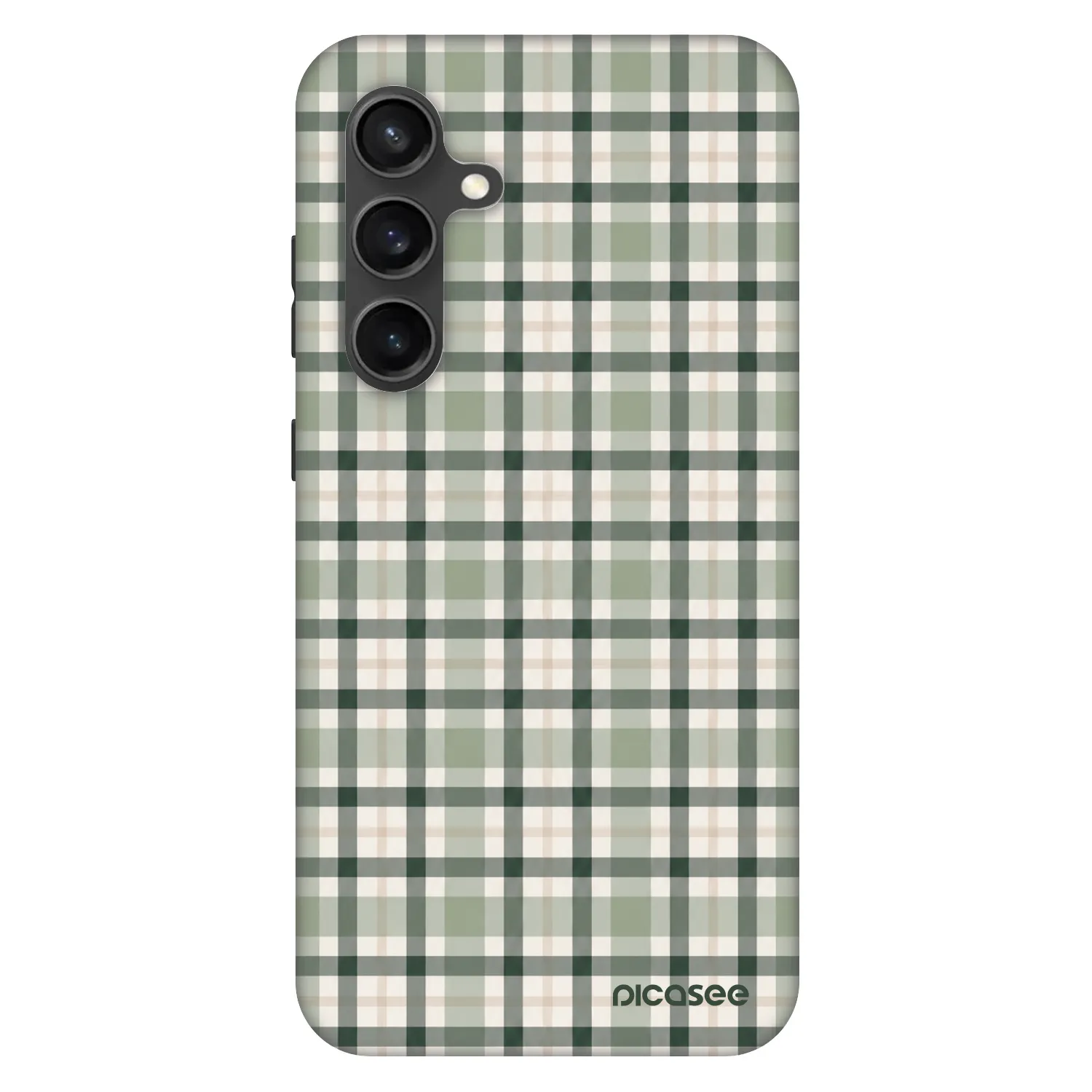 Picasee Fashion Case Samsung Galaxy S24 FE S721B - Sage Tartan