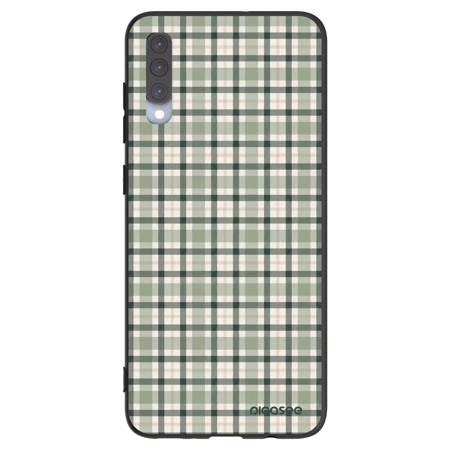 Picasee fekete szilikon tok az alábbi mobiltelefonokra Samsung Galaxy A70 A705F - Sage Tartan