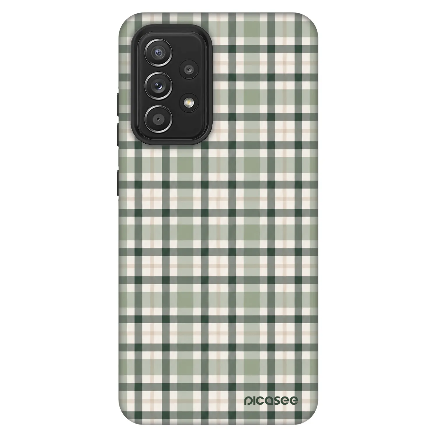 Picasee Fashion Case Samsung Galaxy A52 5G A525F - Sage Tartan