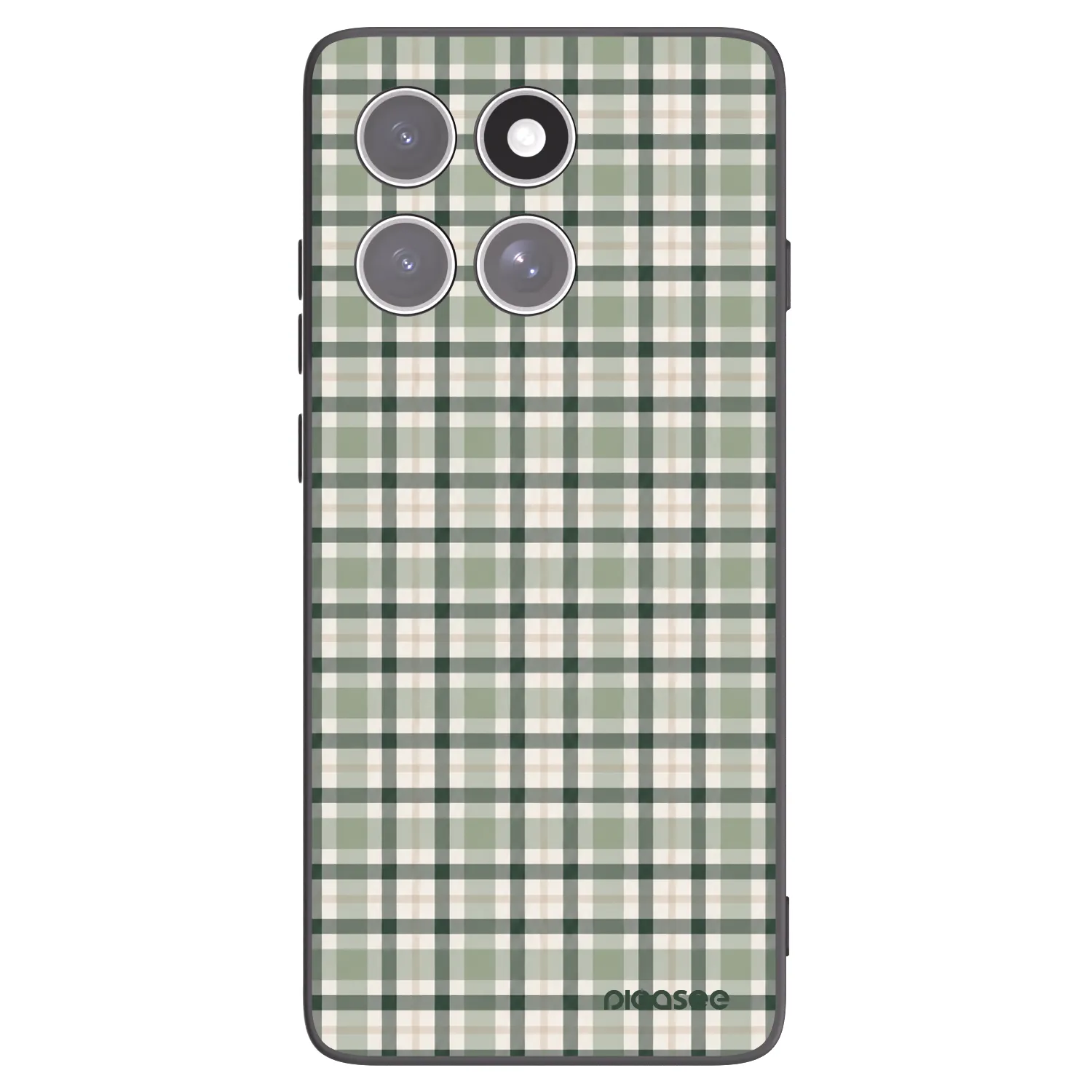 Picasee fekete szilikon tok az alábbi mobiltelefonokra Motorola Edge 60 Pro - Sage Tartan