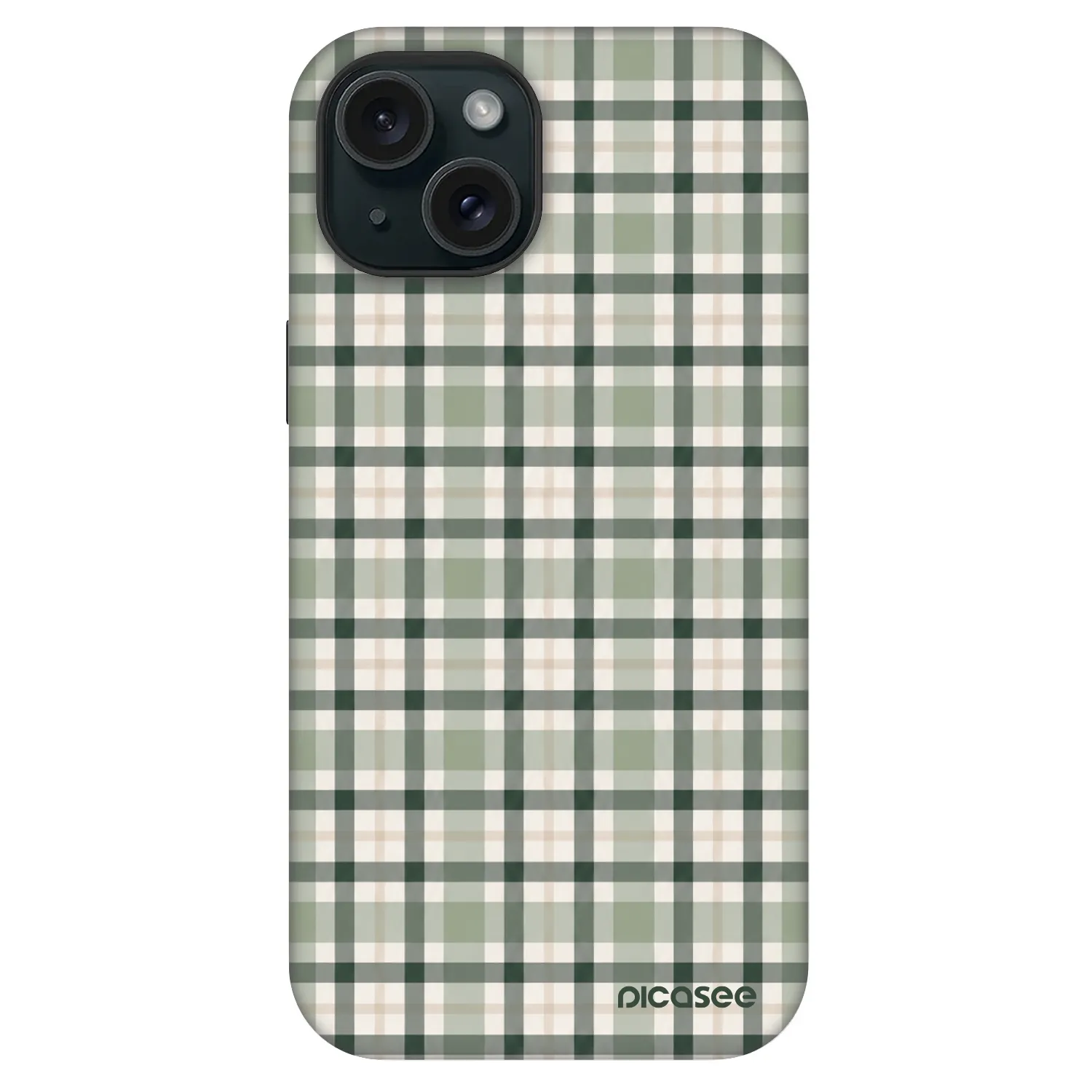 Picasee Fashion Case MagSafe Apple iPhone 15 - Sage Tartan