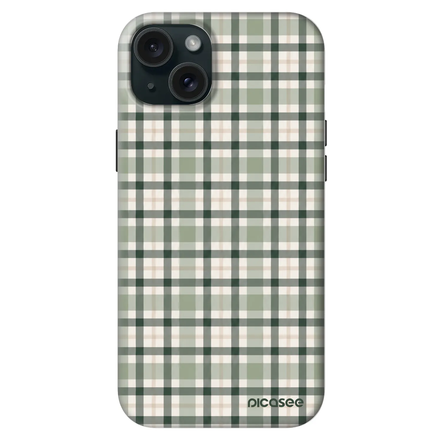 Picasee Fashion Case MagSafe Apple iPhone 15 Plus - Sage Tartan