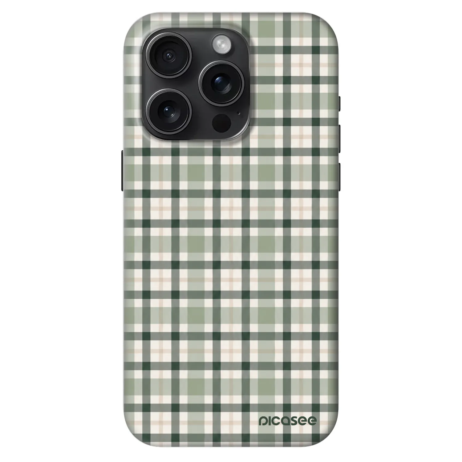 Picasee Fashion Case MagSafe Apple iPhone 15 Pro - Sage Tartan