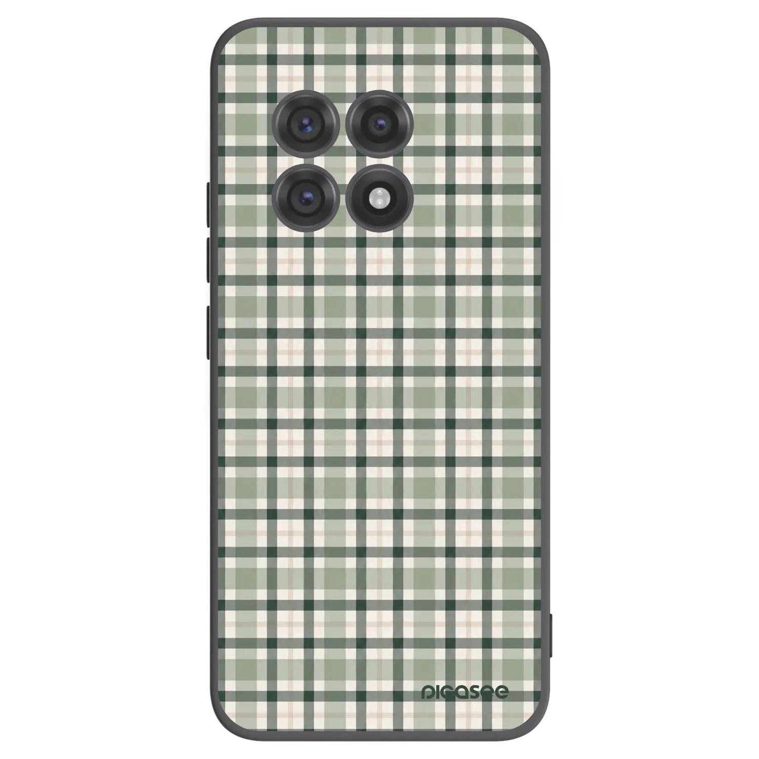 Picasee fekete szilikon tok az alábbi mobiltelefonokra OnePlus 13R 5G - Sage Tartan