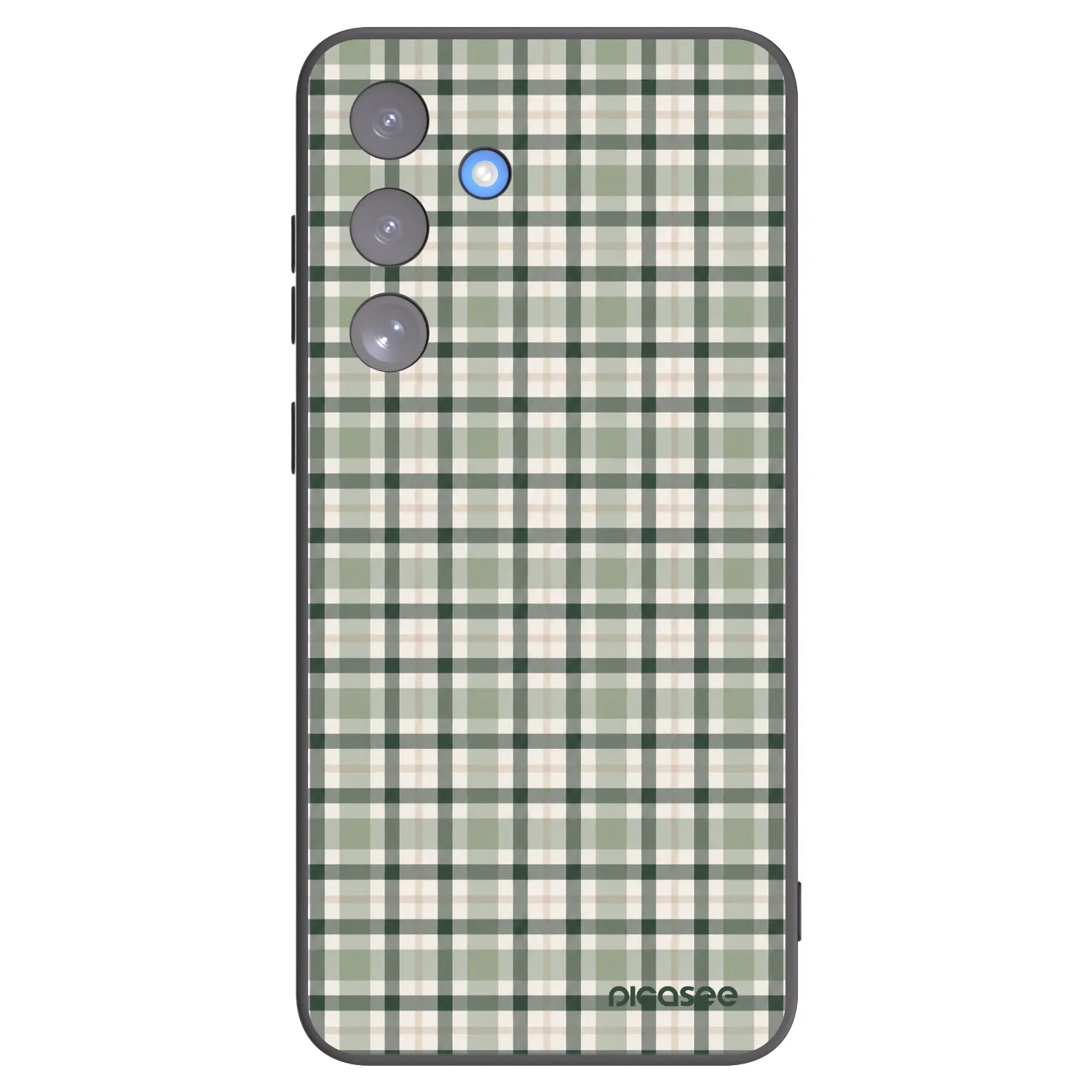 Picasee fekete szilikon tok az alábbi mobiltelefonokra Samsung Galaxy S25 FE 5G - Sage Tartan