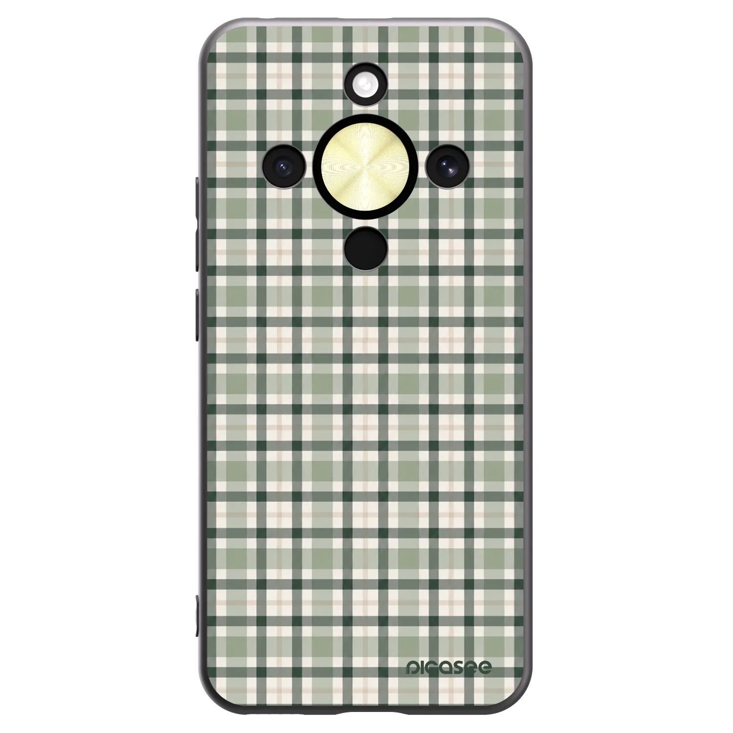 Picasee fekete szilikon tok az alábbi mobiltelefonokra Honor Magic8 Lite 5G - Sage Tartan